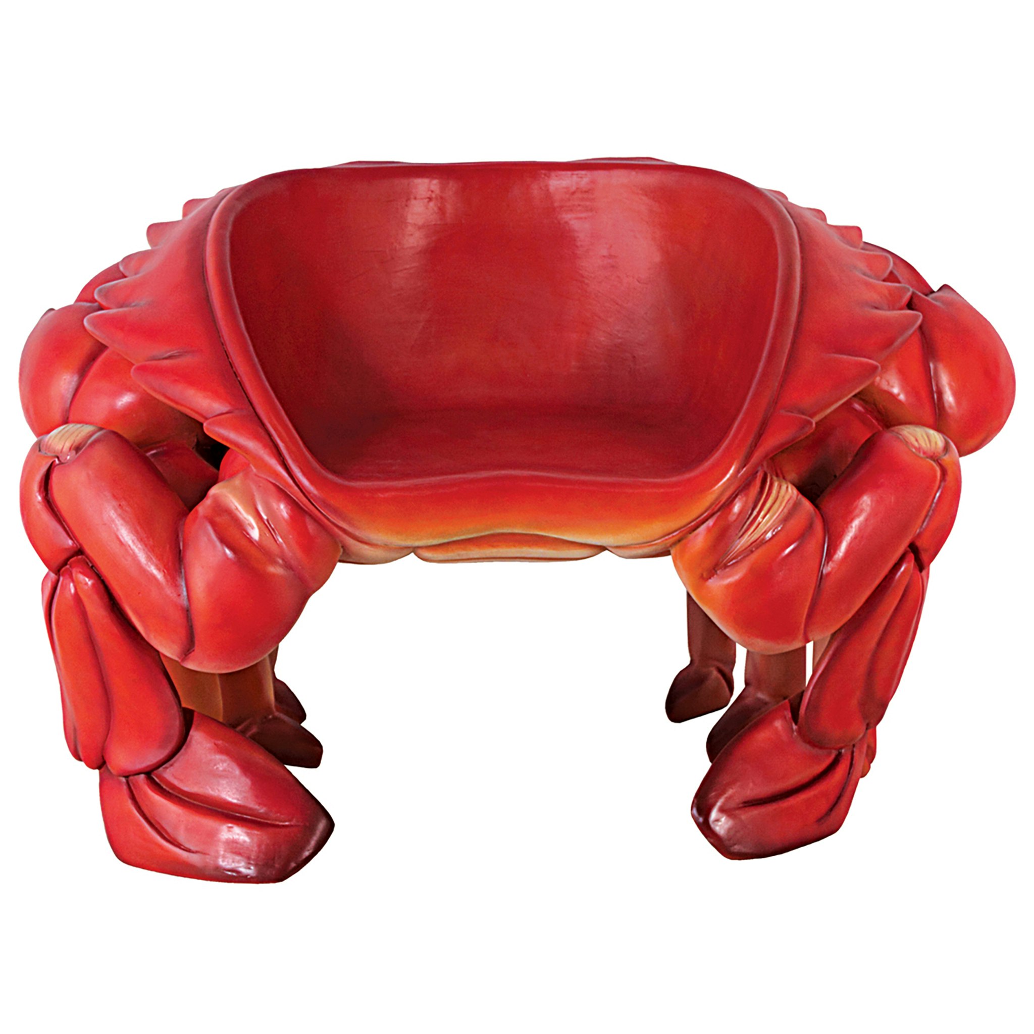 Toscano™ Red King Crab Sculptural Chair - Red, Fiberglass