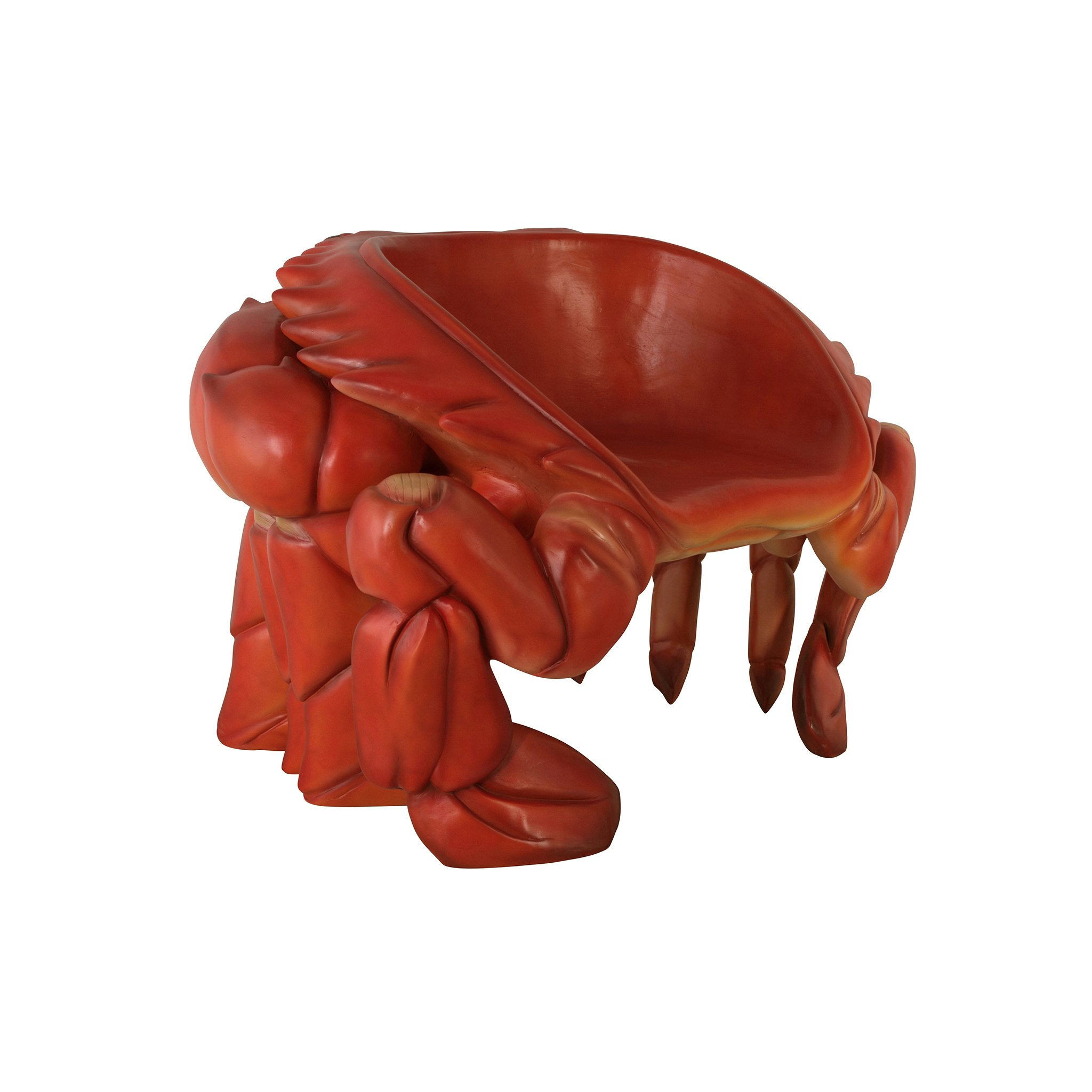 Toscano™ Red King Crab Sculptural Chair - Red, Fiberglass