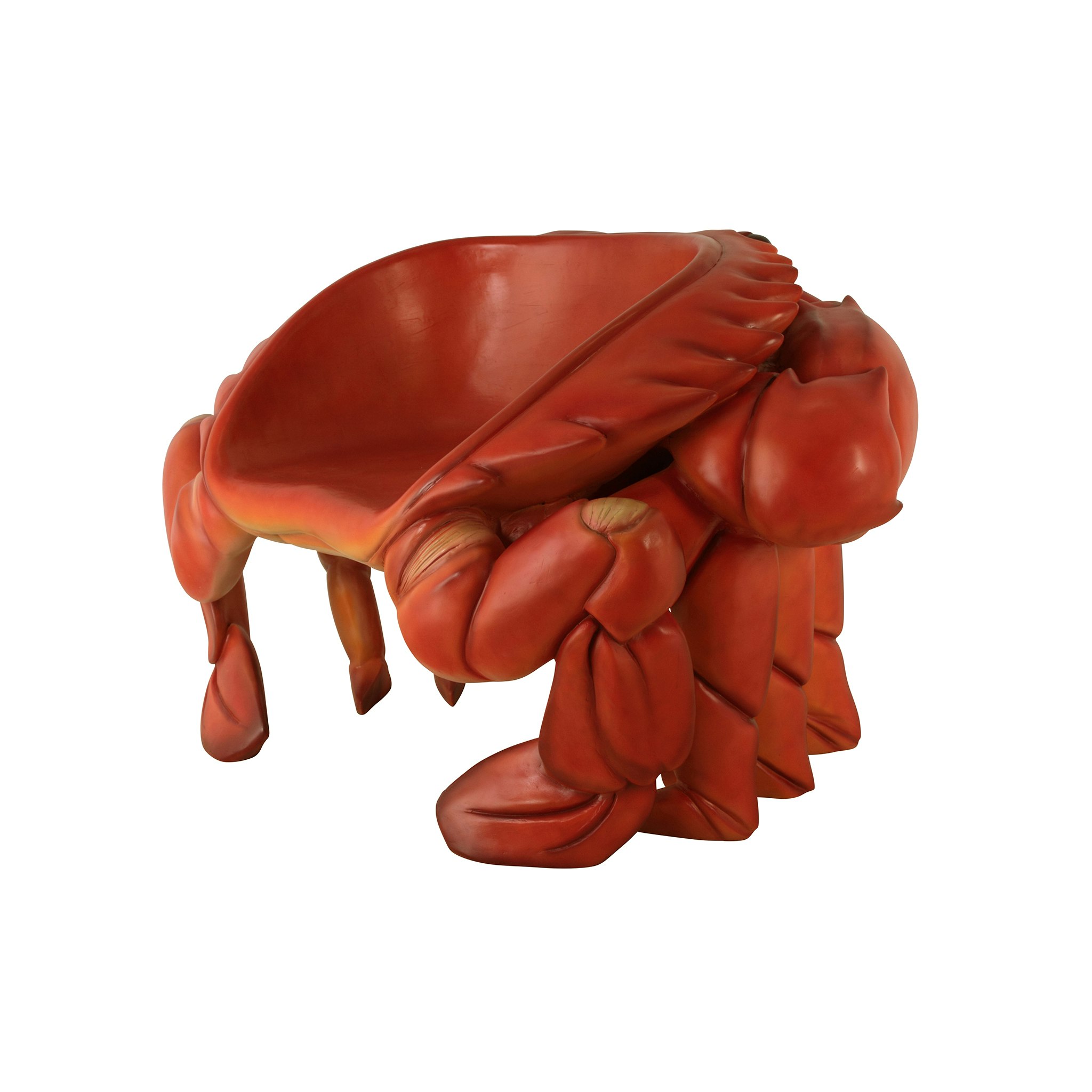 Toscano™ Red King Crab Sculptural Chair - Red, Fiberglass