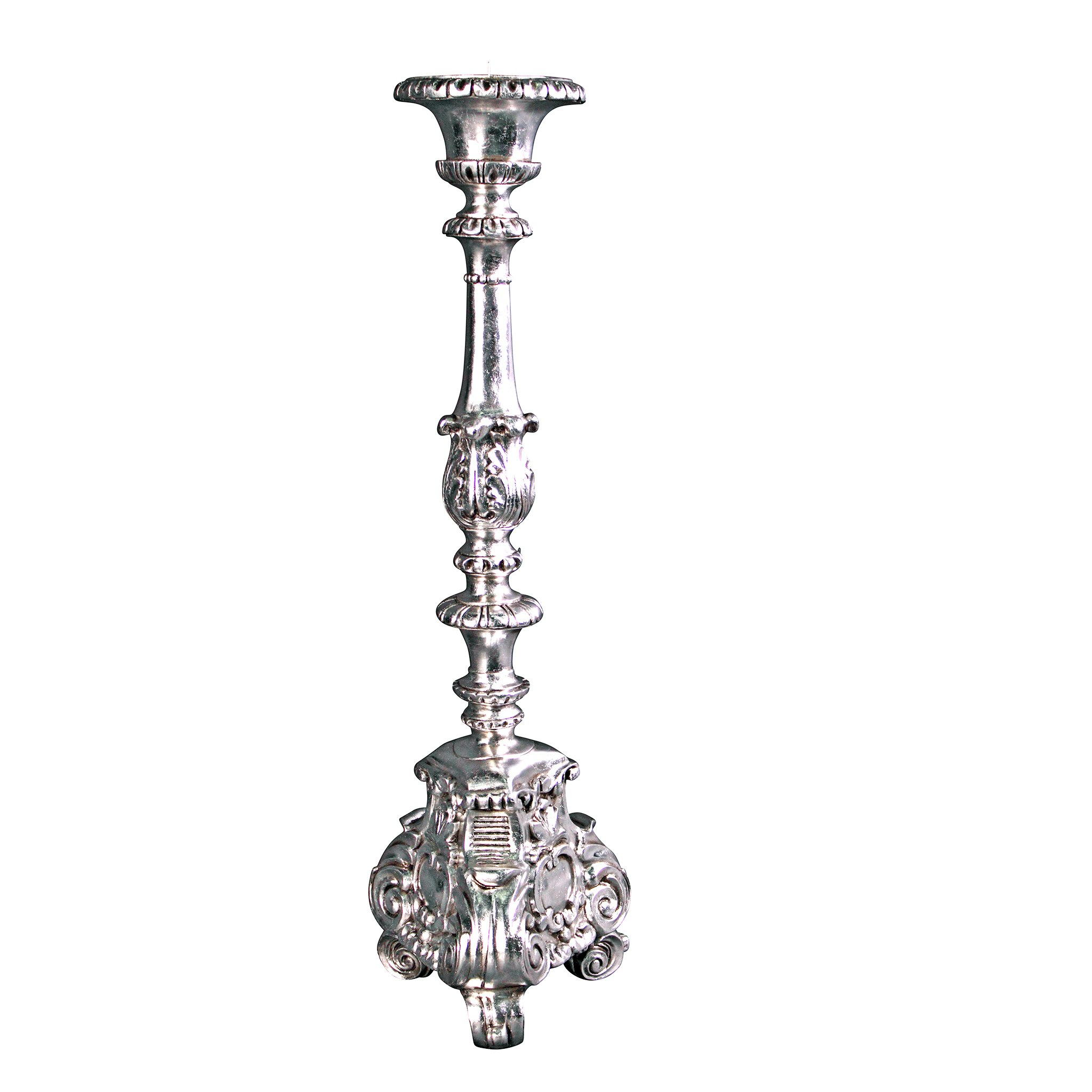 Toscano European Scroll-Footed Grande Candlestick