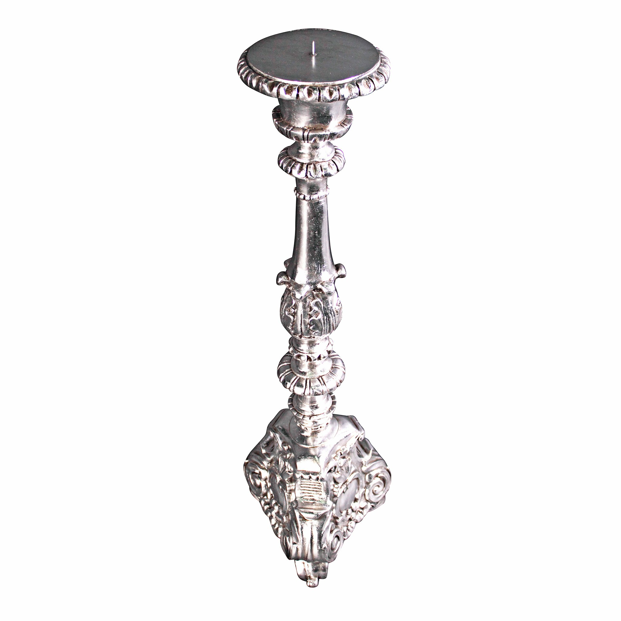 Toscano European Scroll-Footed Grande Candlestick