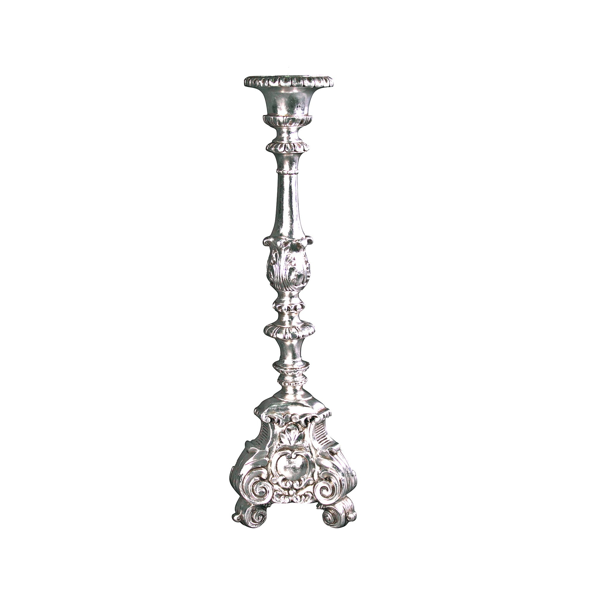 Toscano European Scroll-Footed Grande Candlestick