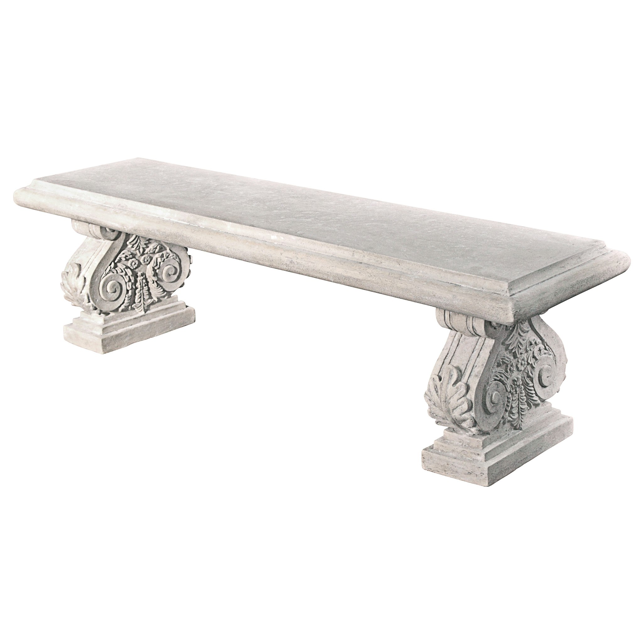 Toscano - Cambridge Yard Architectural Garden Bench in Fiberglass