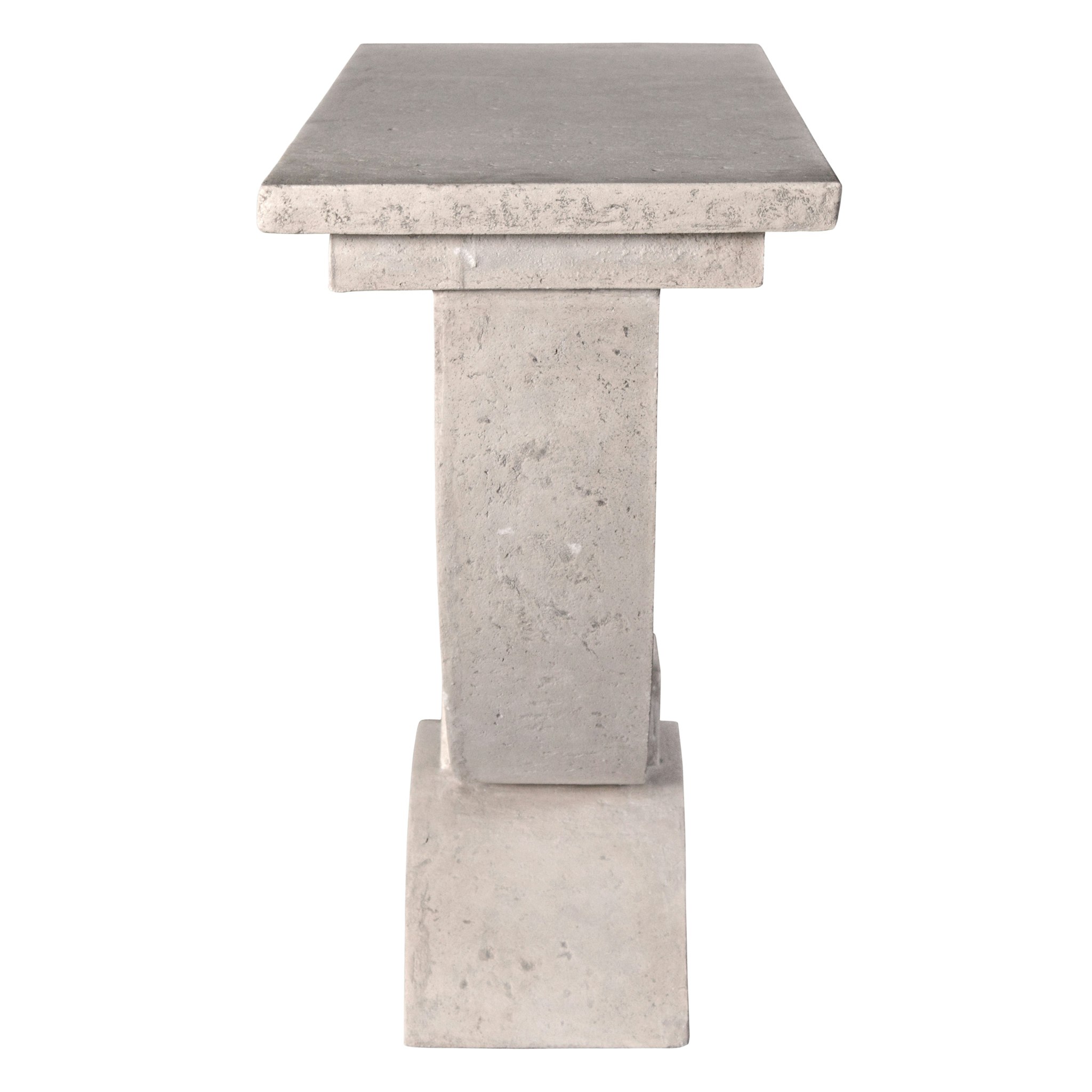 Toscano - The Moderno Arch of Stone Console in Antique Stone, Designer Resin