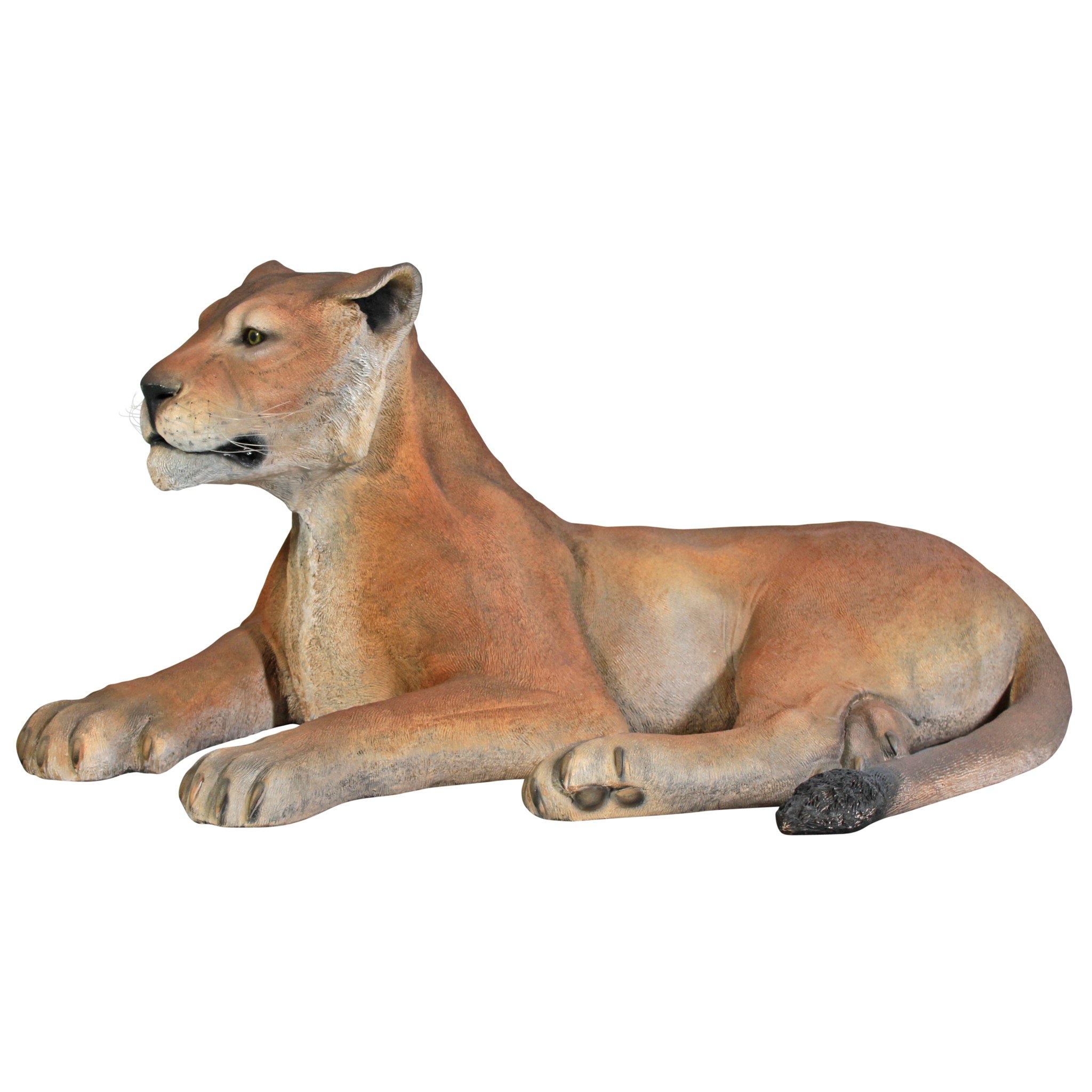 Toscano - Lioness Lying Down Life-Size Garden Statue