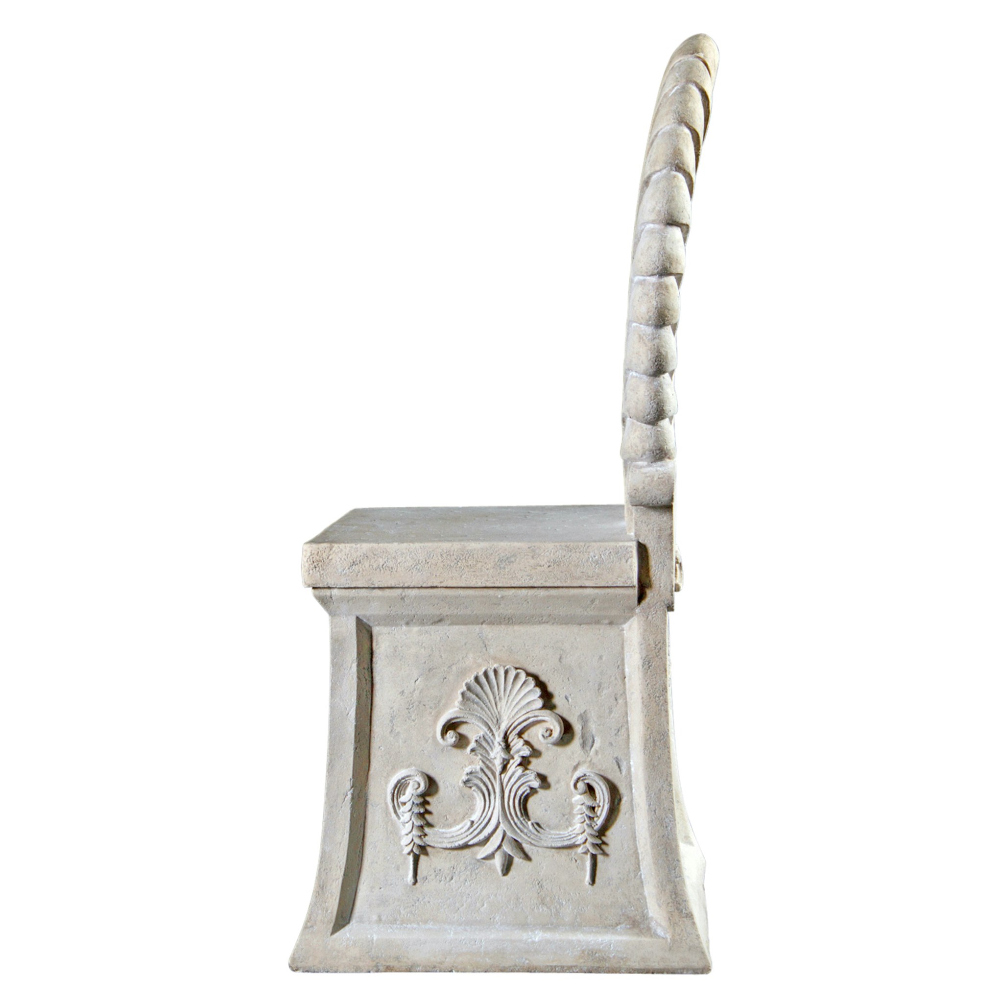 Toscano - Villa Tivoli Spa Stool in Ancient Ivory