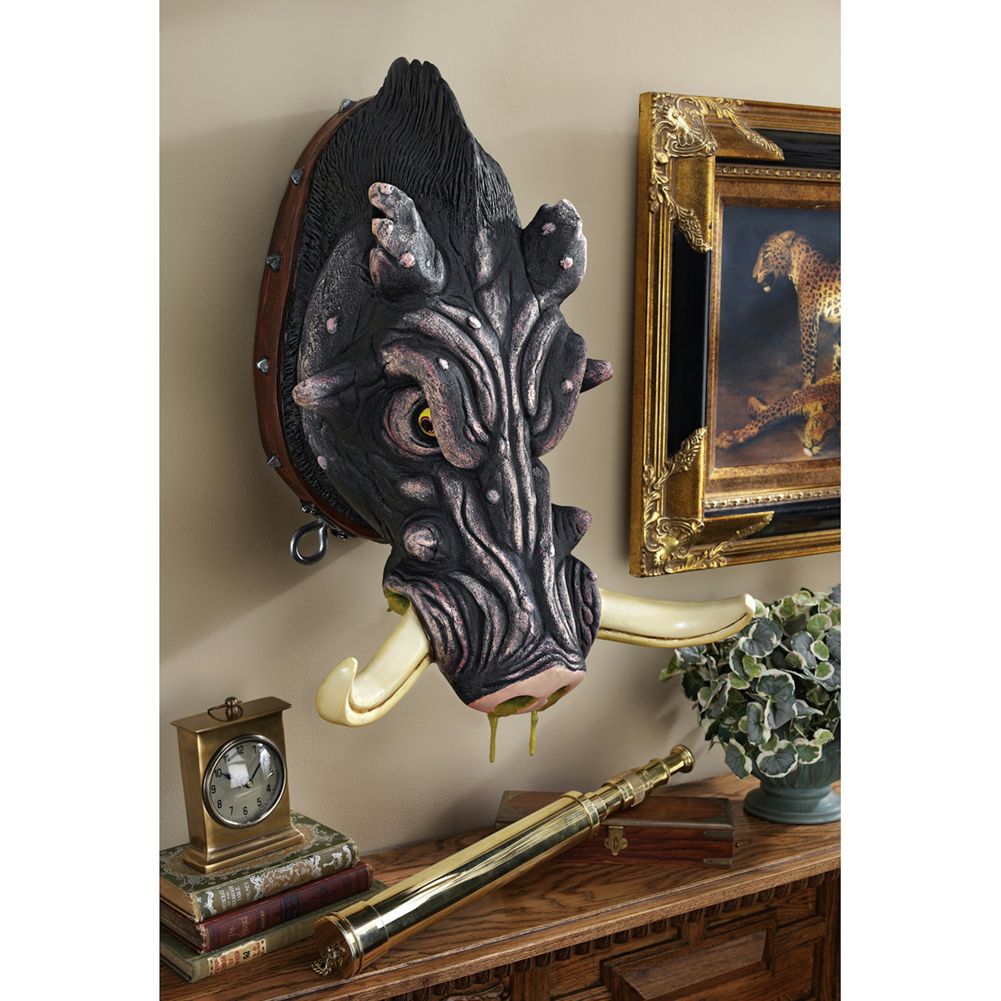 Toscano - Bad Intentions Warthog Trophy Wall Sculpture