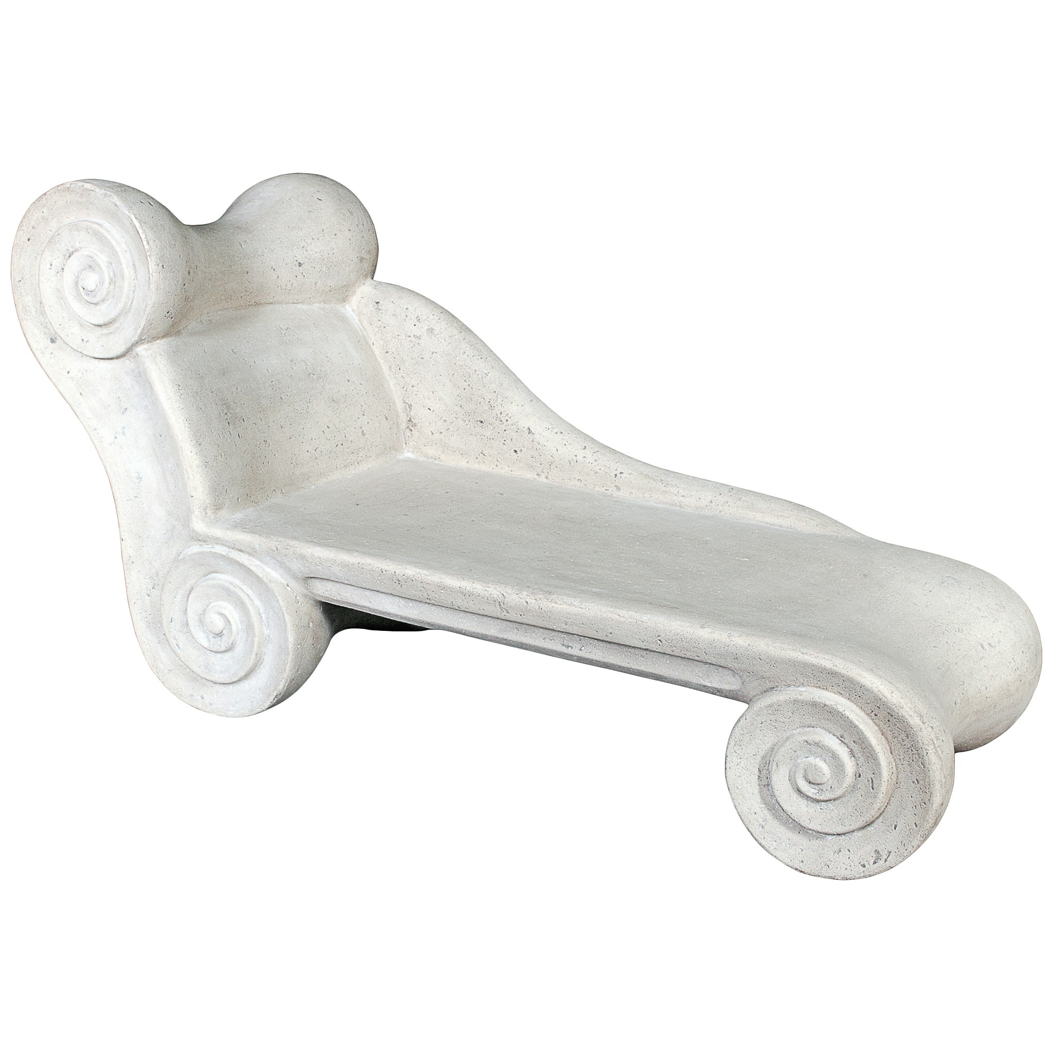 Toscano - Hadrian Villa Roman Spa Chaise Longue in Antique Stone, Fiberglass