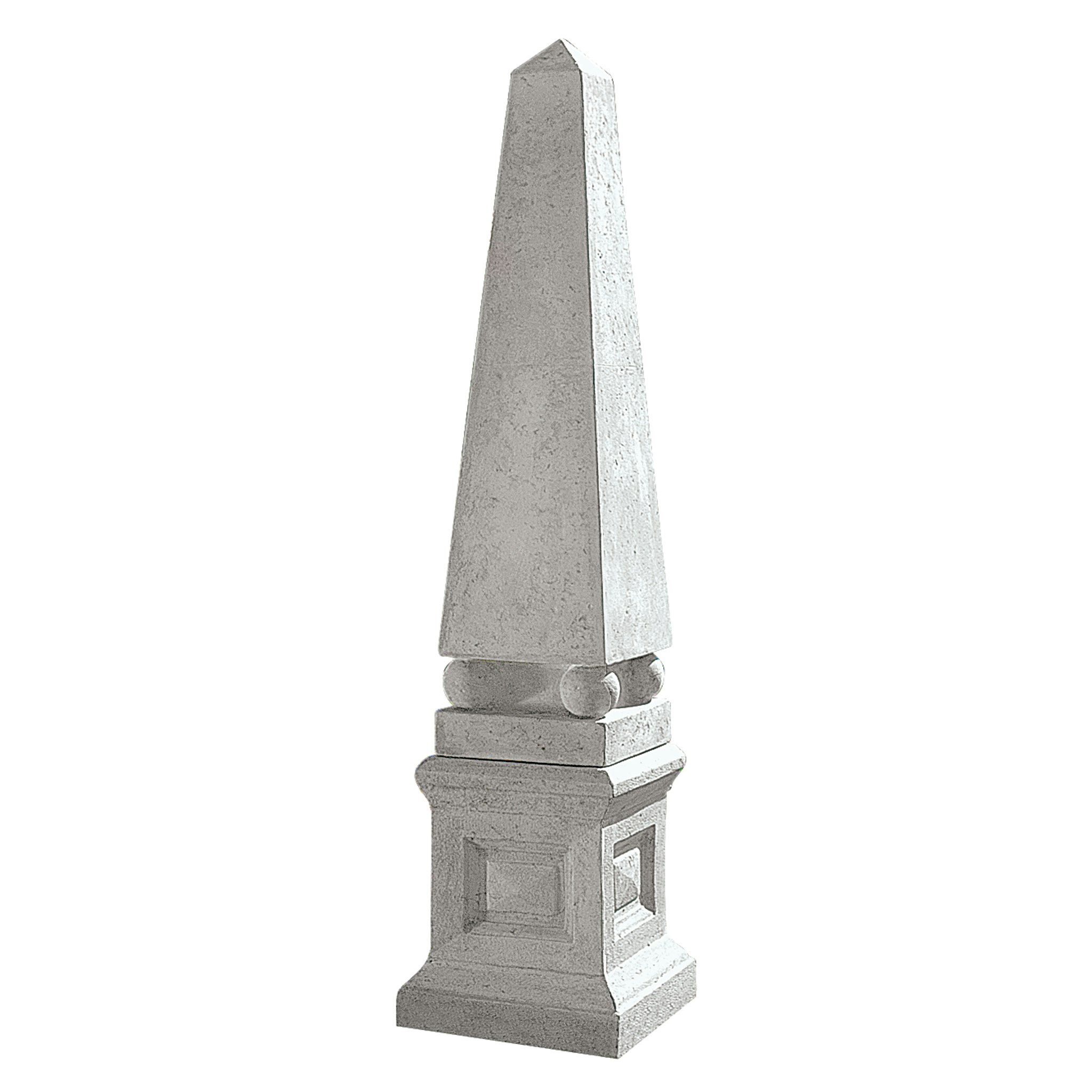 Toscano - Grande Garden Neoclassical Obelisk Statue  English Plinth Set