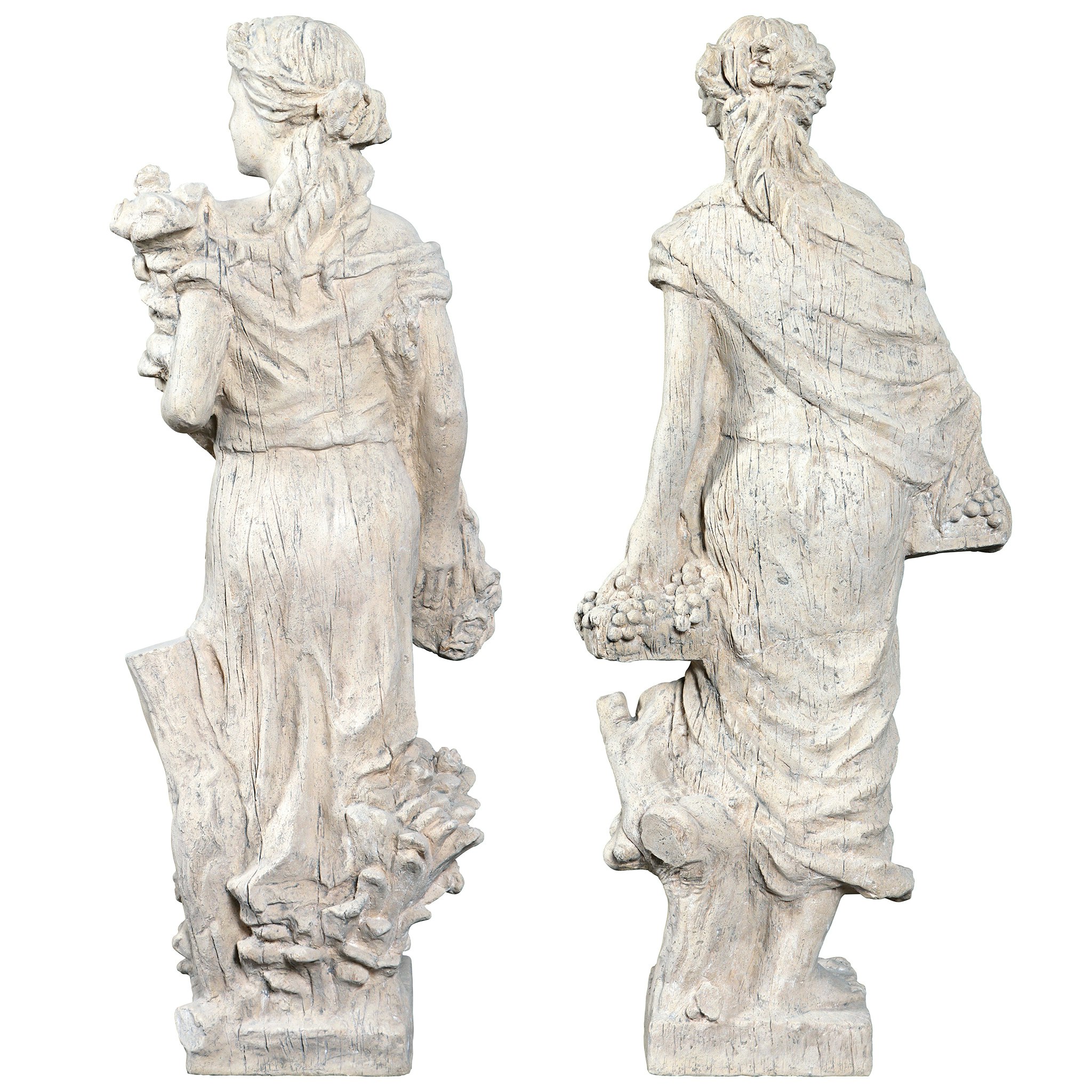 Toscano - Set of 2 Flora and ProserpinaGoddesses of Growth Garden Statues