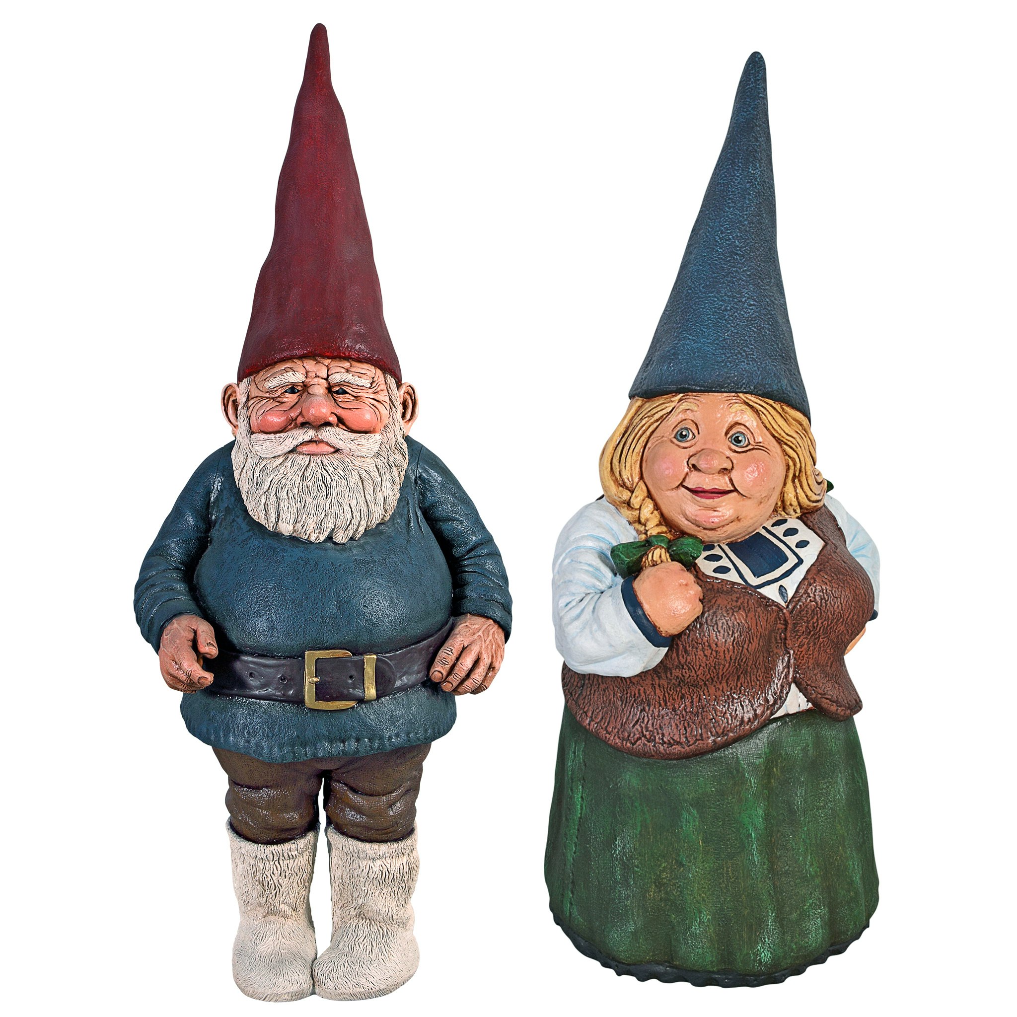 Toscano - Mother Dagmar  Father Friedmann Garden Gnome Statue Set