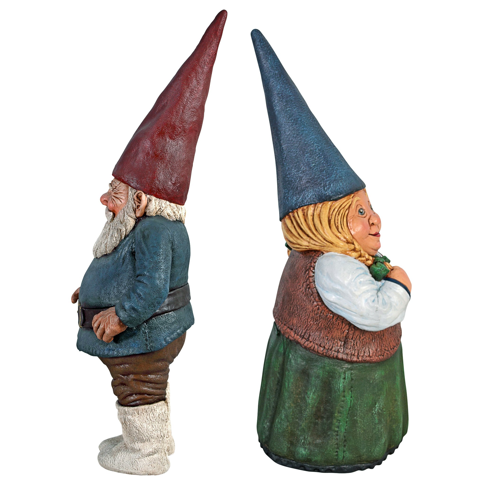 Toscano - Mother Dagmar  Father Friedmann Garden Gnome Statue Set