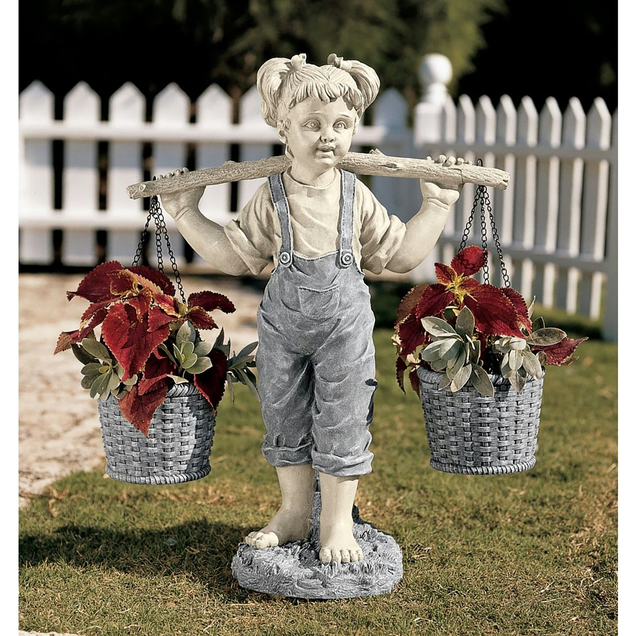 Toscano - Flowers for Felicity Little Girl Garden Statue