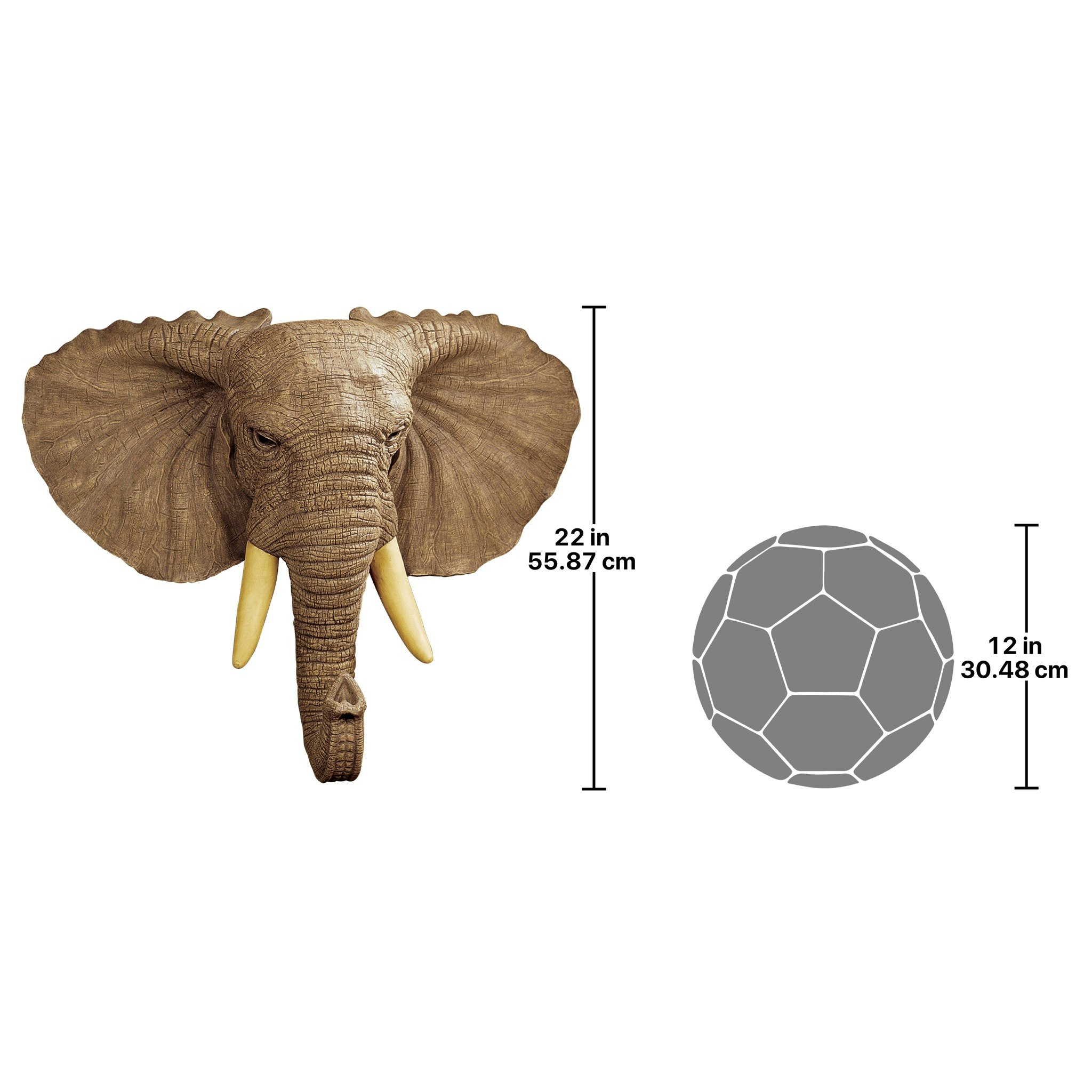 Toscano - Lord Earl Houghton Elephant Wall Sculpture