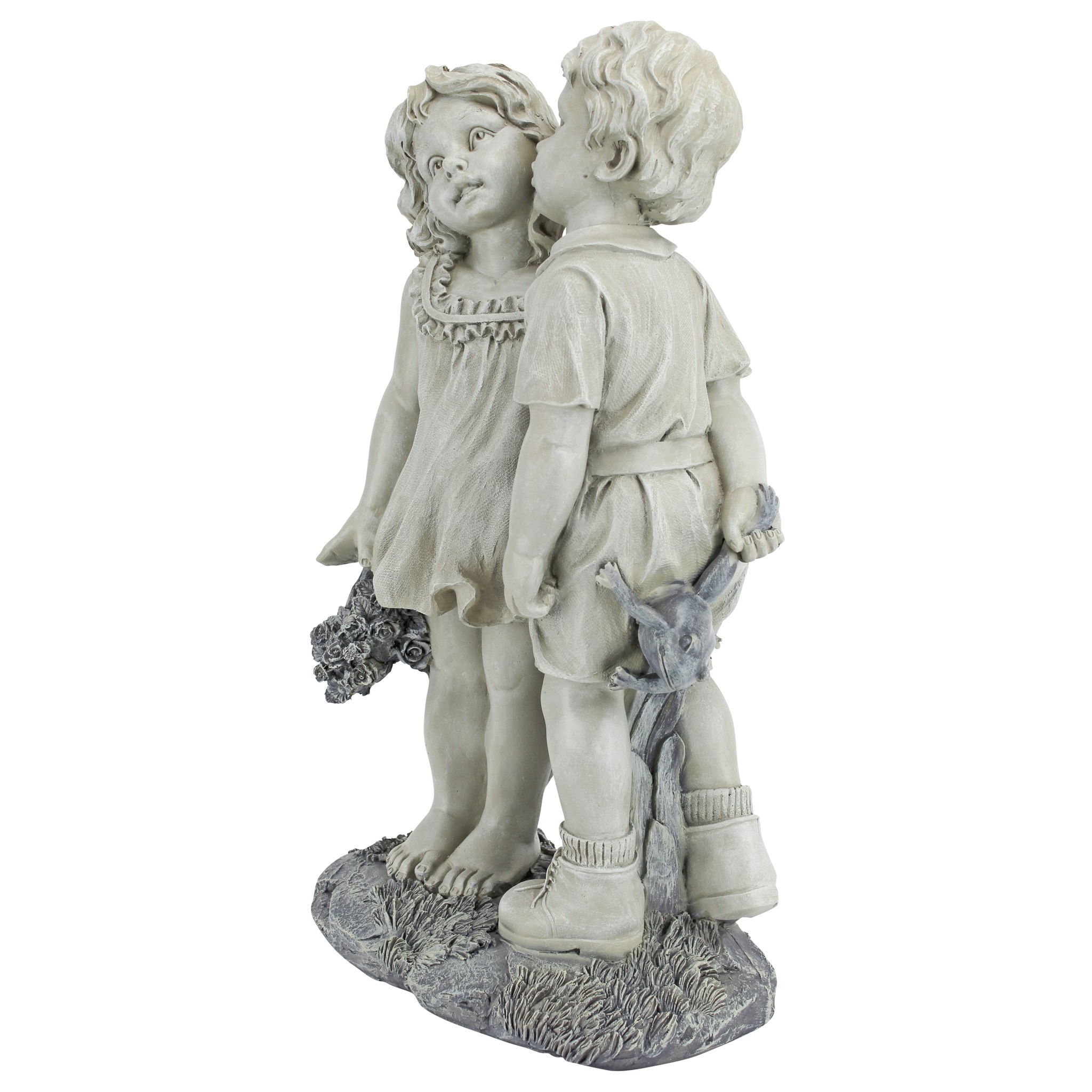 Toscano - Young Sweethearts Kissing Children Garden Statue