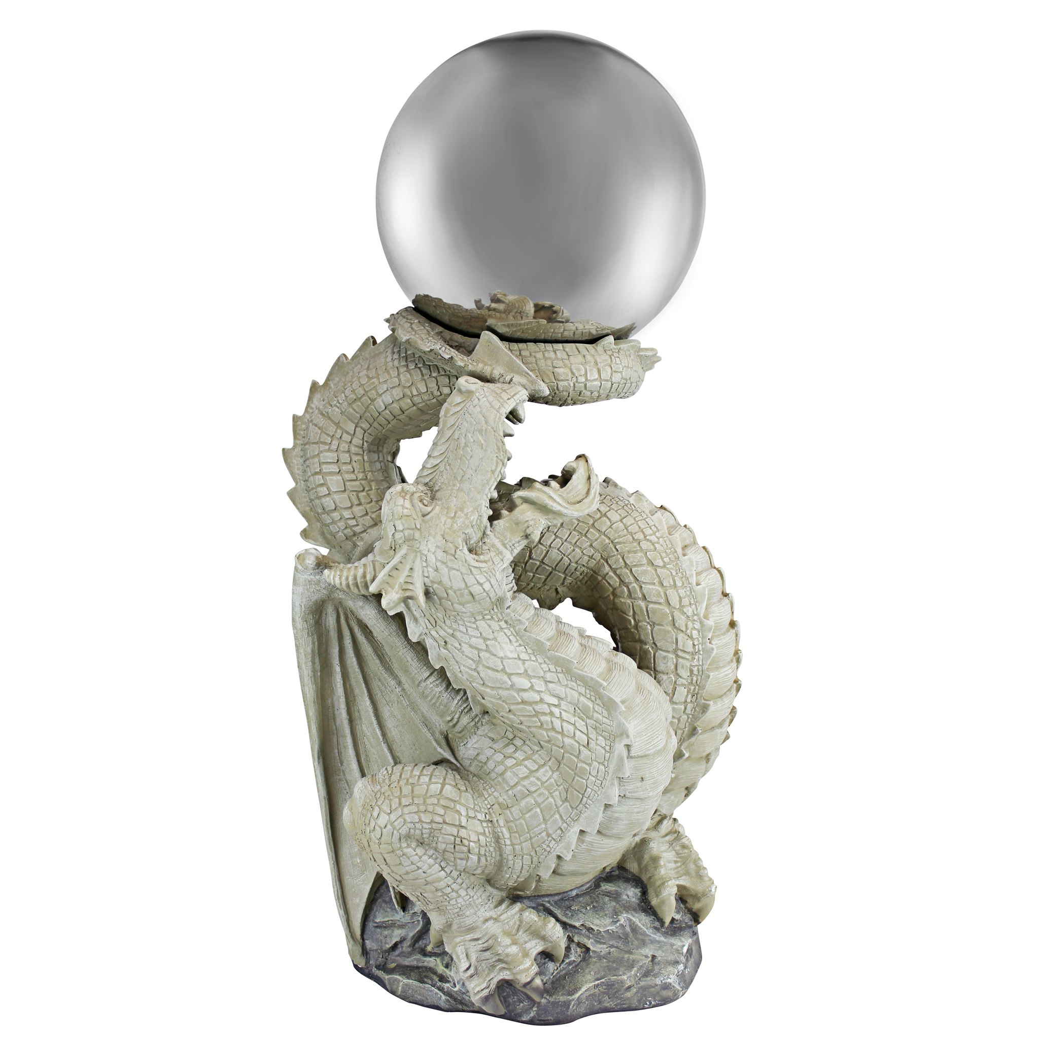 Toscano - Sir Sagremor Dragon Gazing Globe Garden Statue