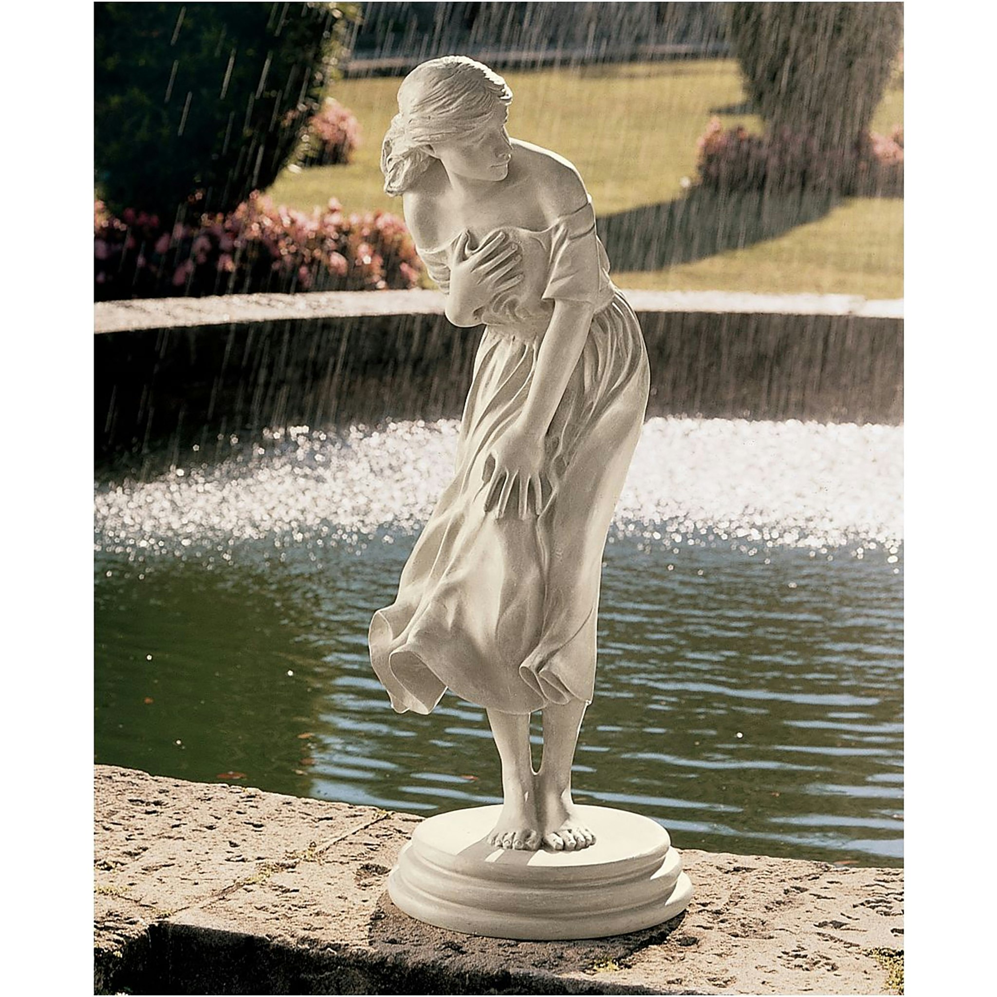 Toscano - Windblown Maiden Garden Statue