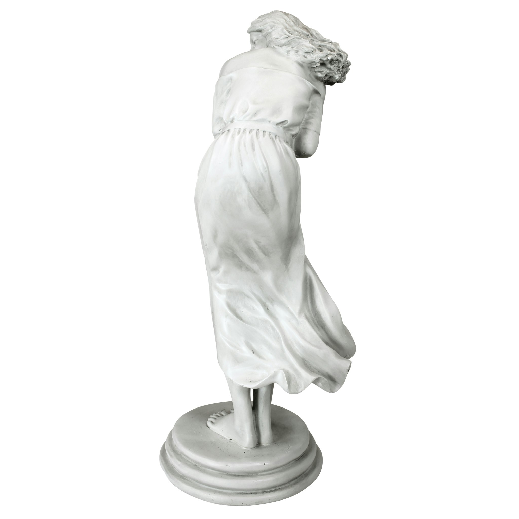 Toscano Windblown Maiden Designer Resin Garden Statue