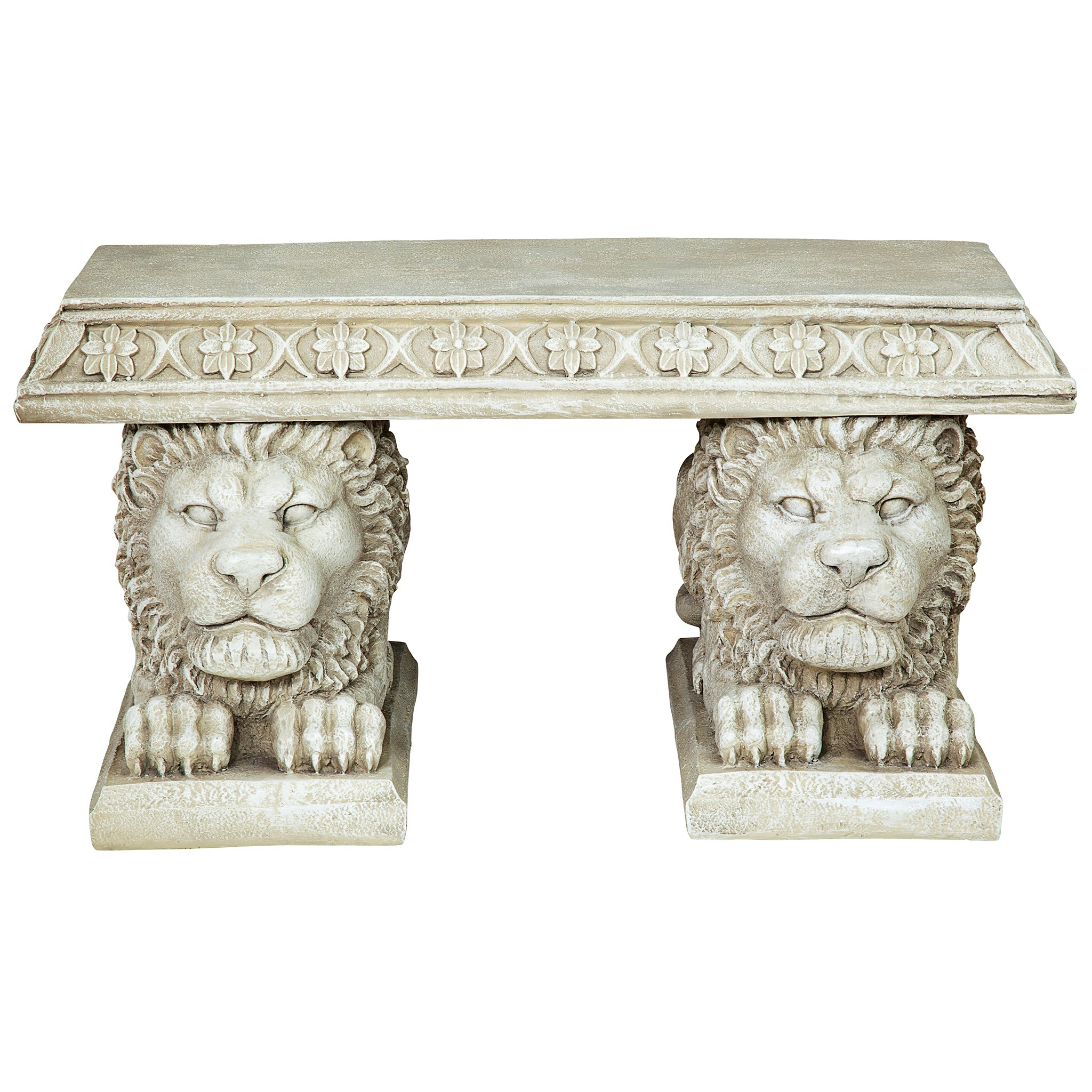 Toscano - Grand Lion of Saint John Square Sculptural Bench