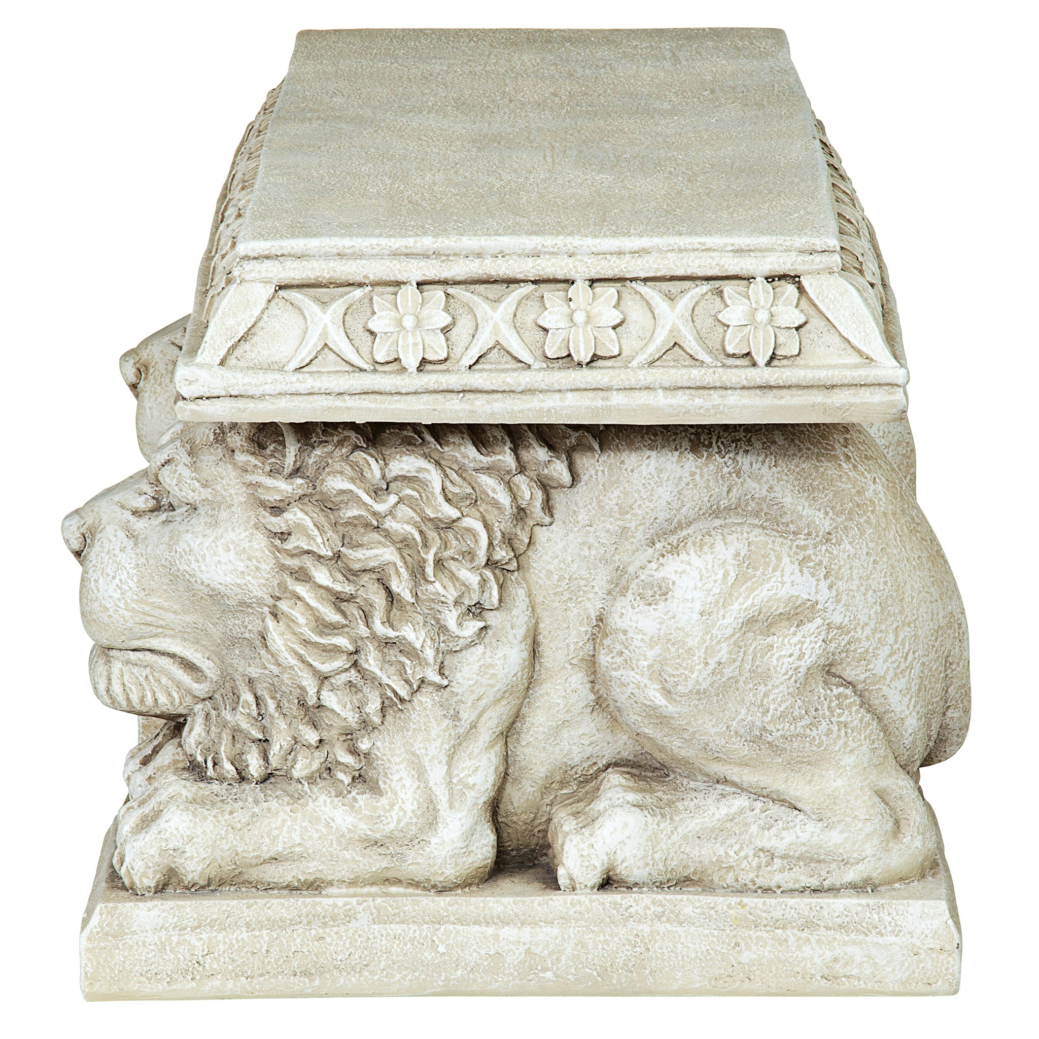 Toscano - Grand Lion of Saint John Square Sculptural Bench