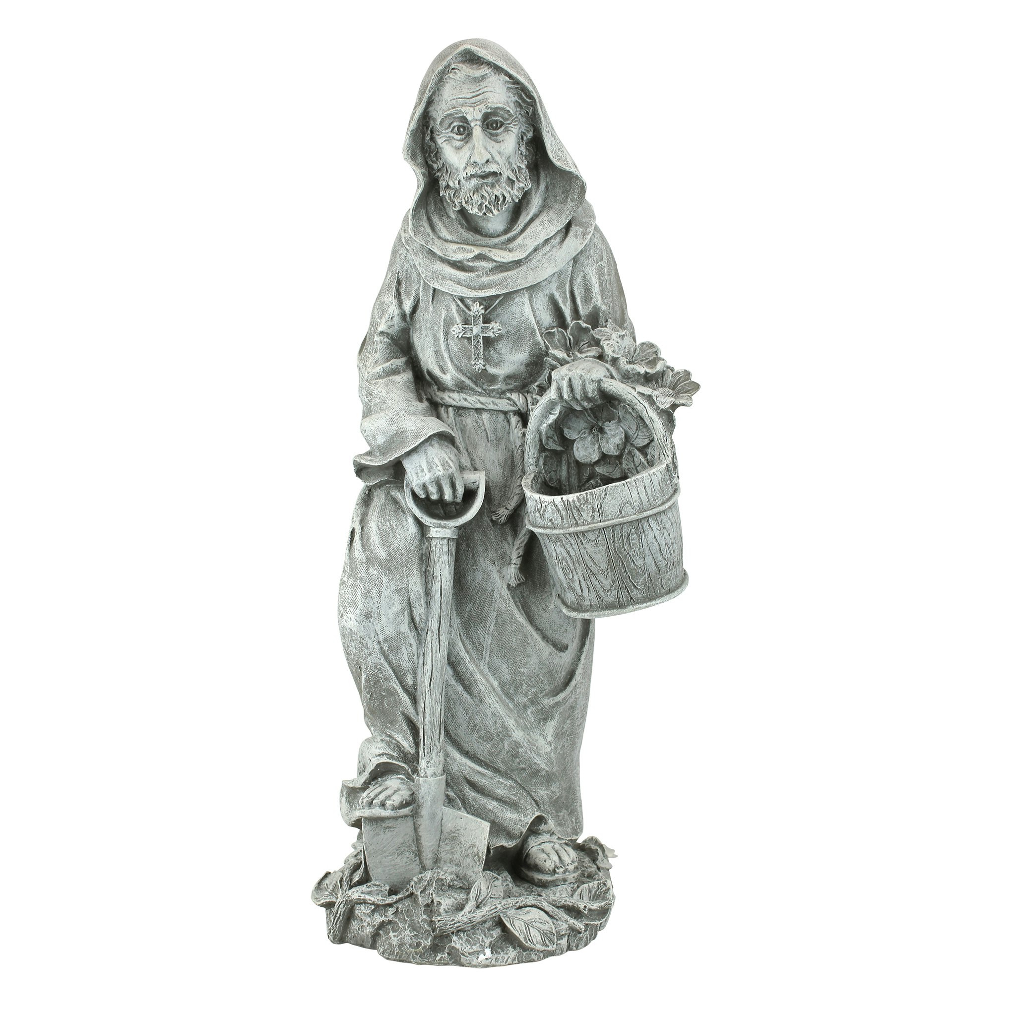 Toscano St. Fiacre the Gardener Patron Saint Statue - Large