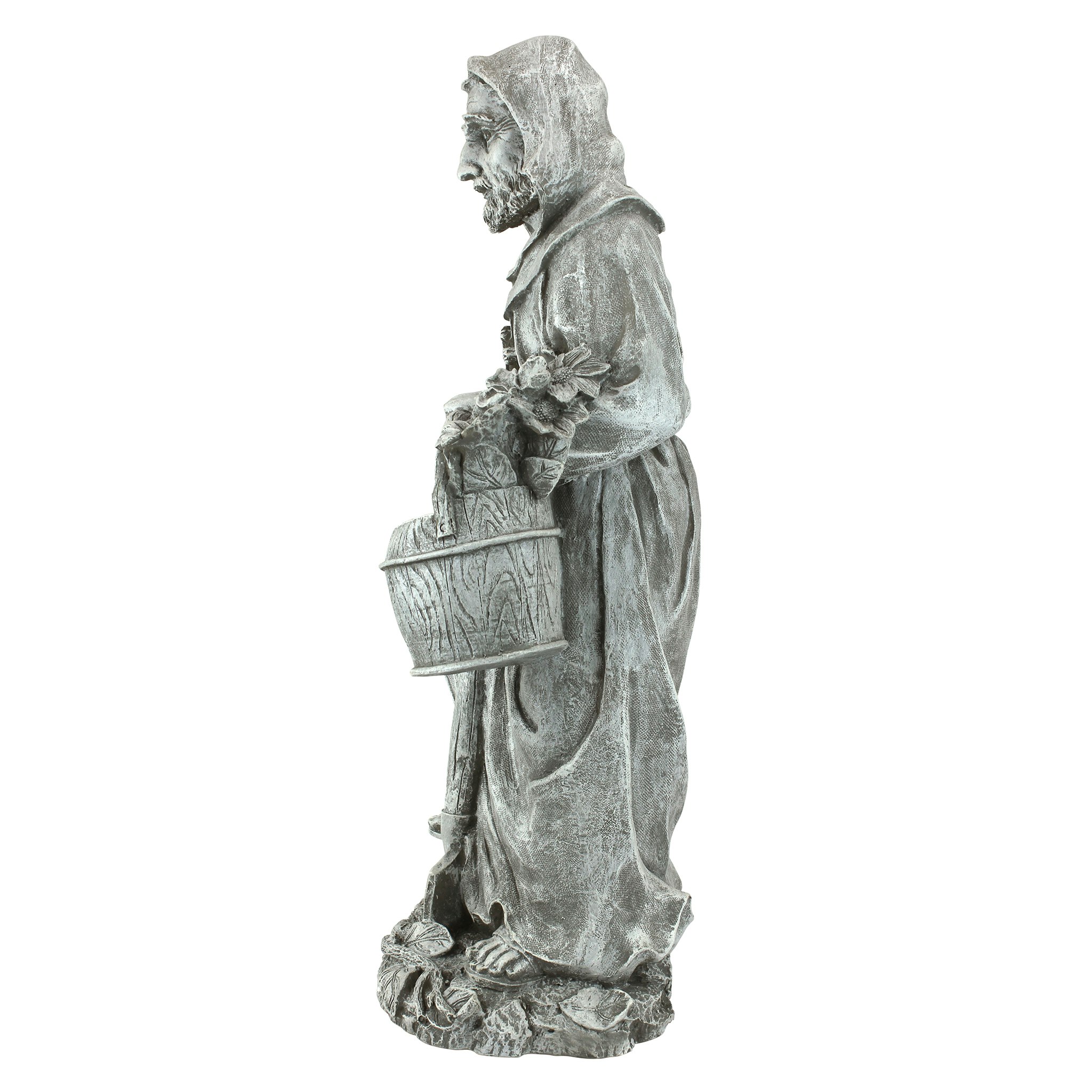 Toscano St. Fiacre the Gardener Patron Saint Statue - Large