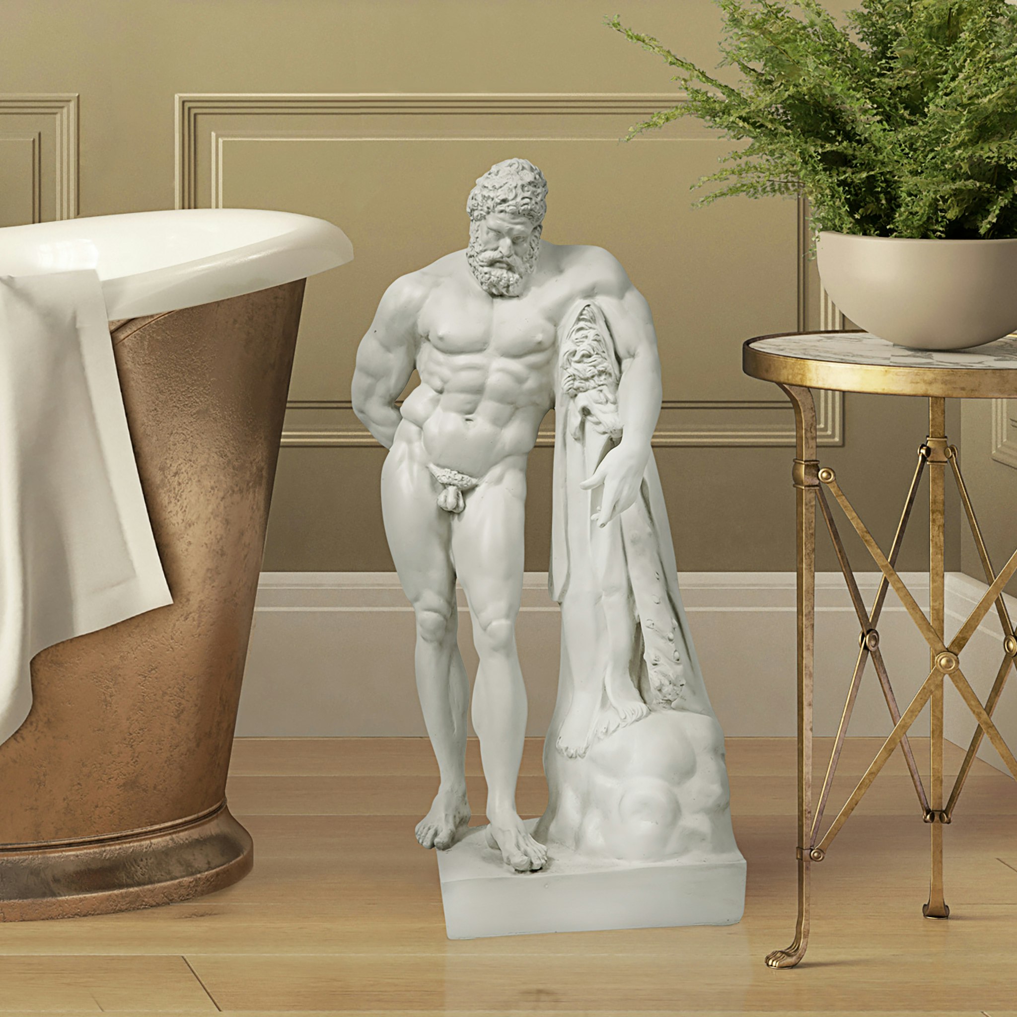 Toscano - Greek God Farnese Hercules Garden Statue