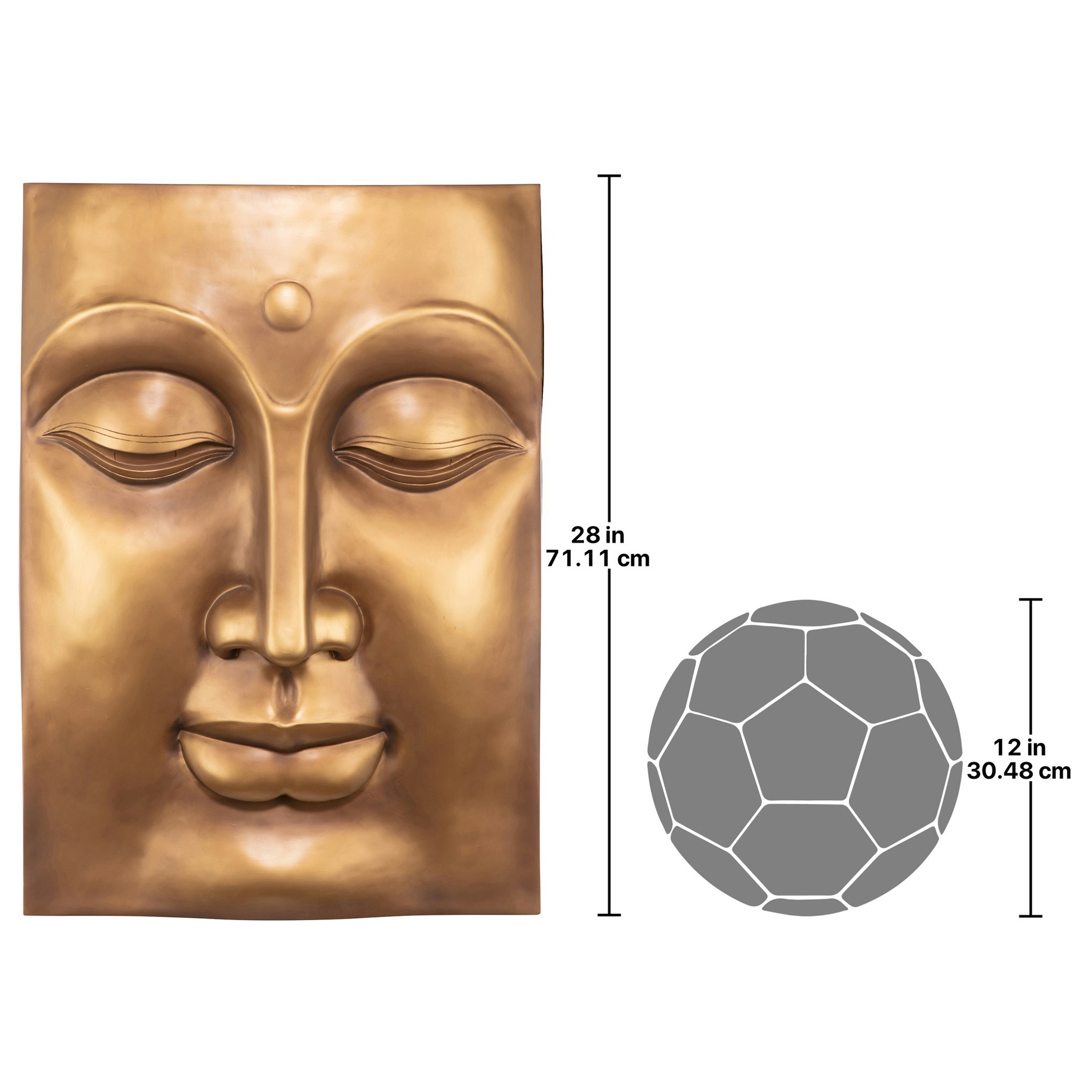 Toscano - Serene Buddha Grande Frieze Wall Sculpture