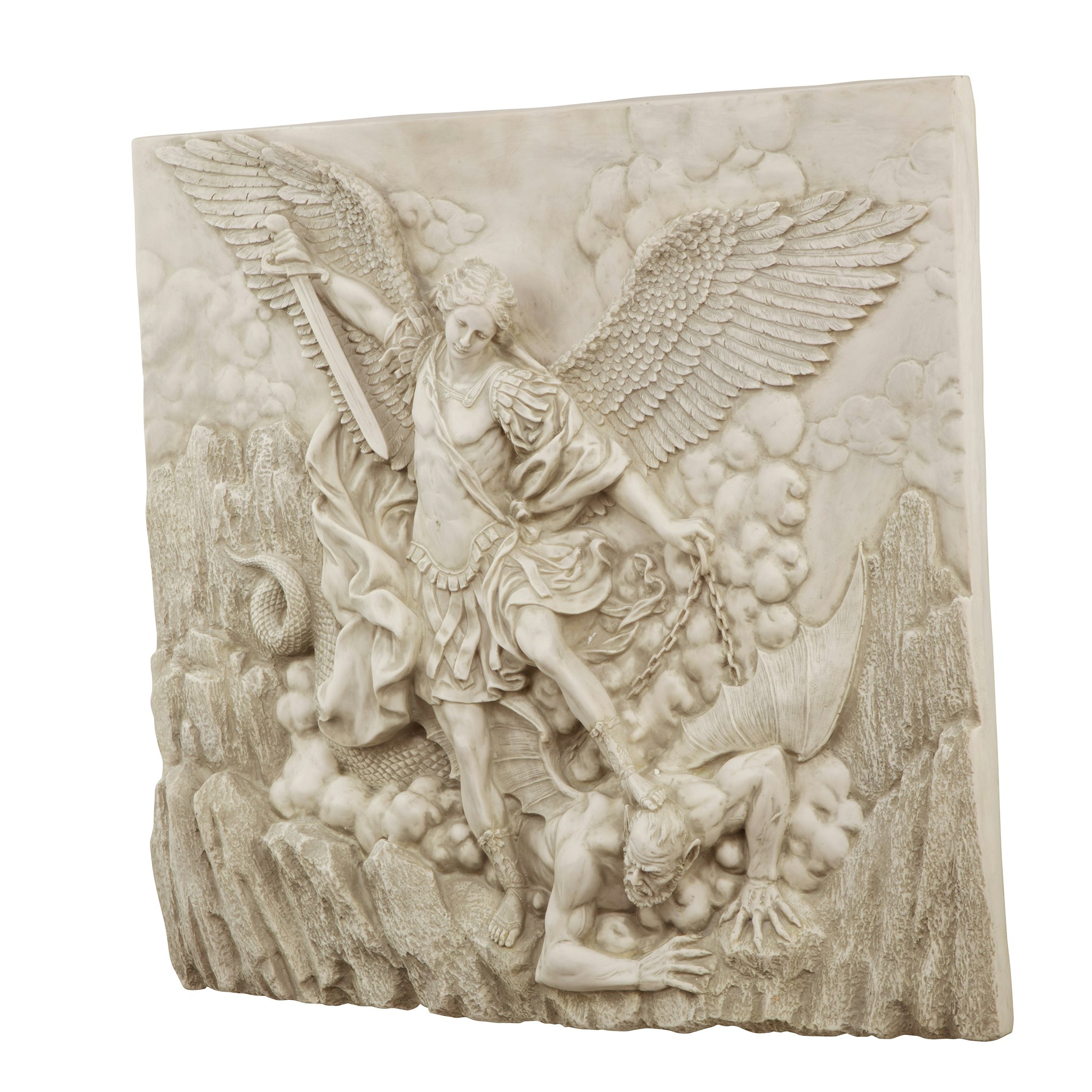 Toscano - Saint Michael the Archangel Sculptural Wall Frieze