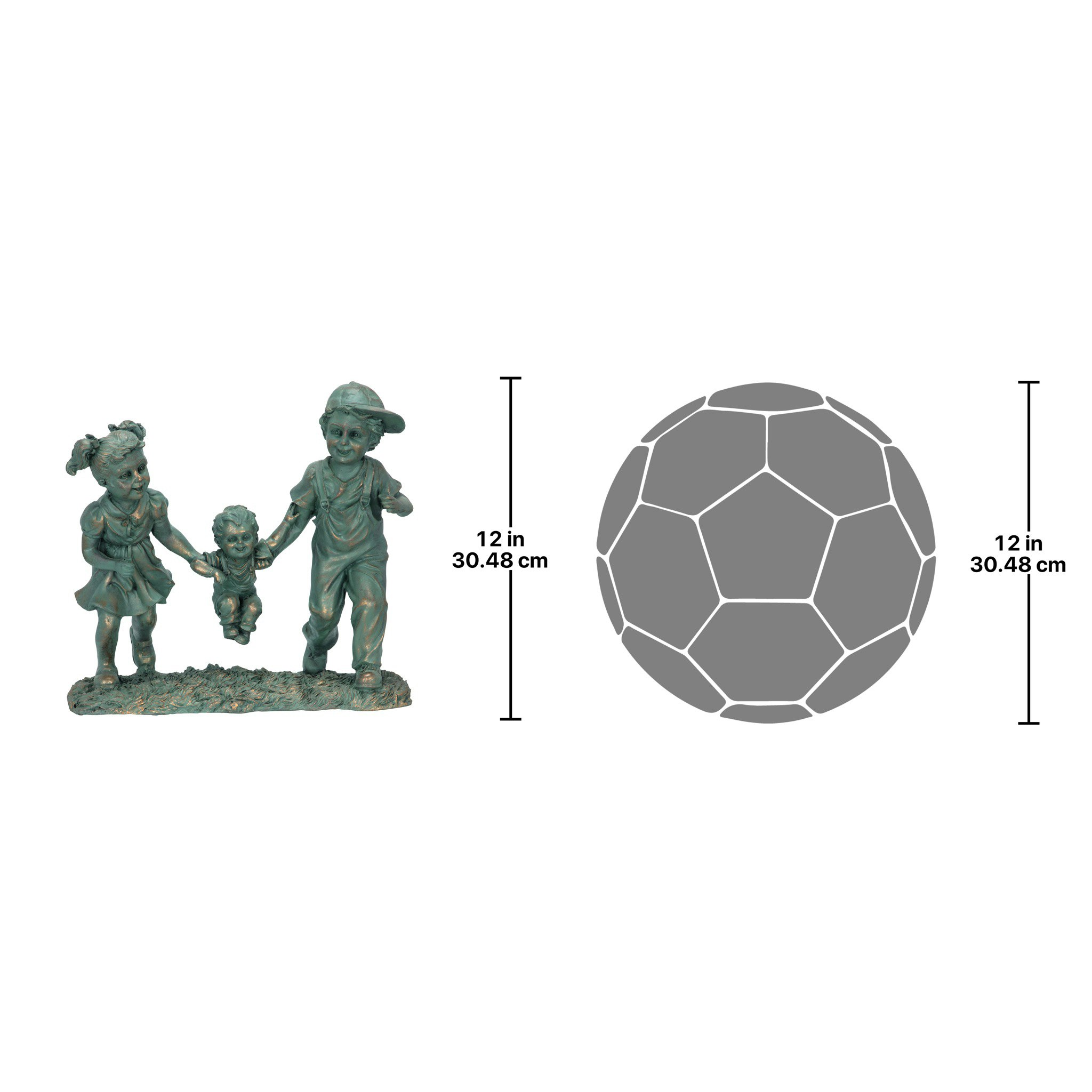 Toscano - Swing Time Children Garden Statue