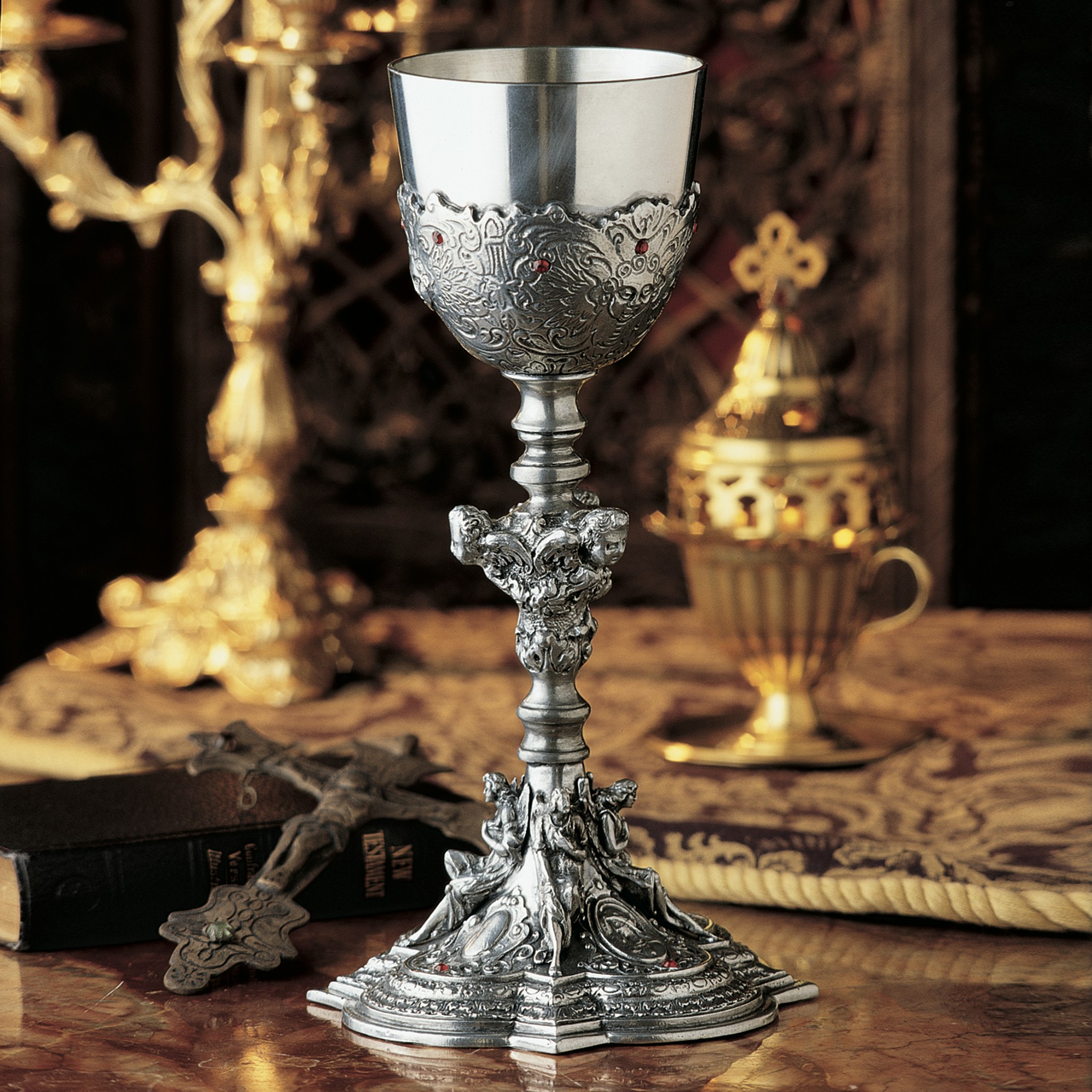 Toscano - Set of 2 The Florentine Santa Croce Chalice in Pewter