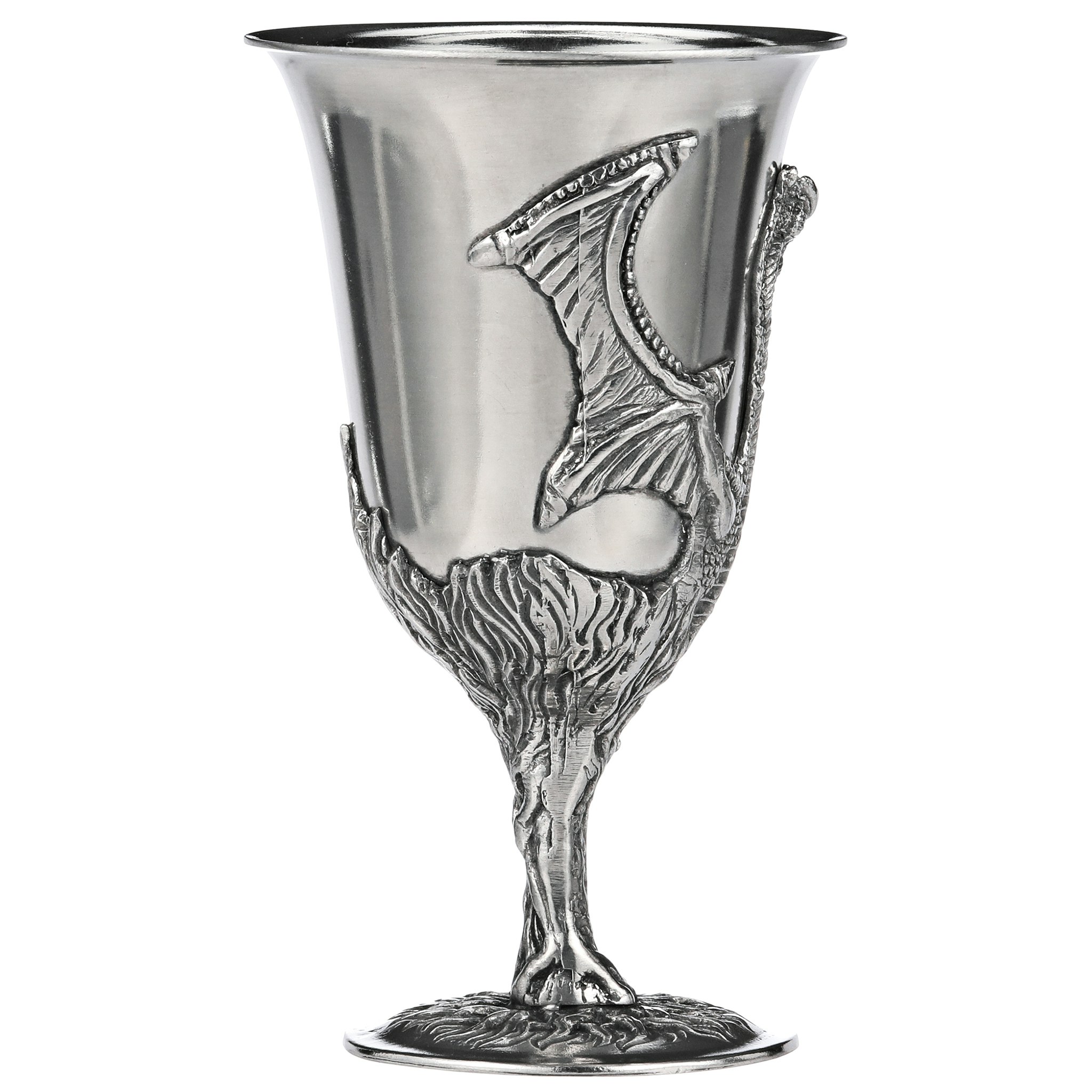 Toscano - Set of 2 Dragon Goblets with Gift Box in Pewter