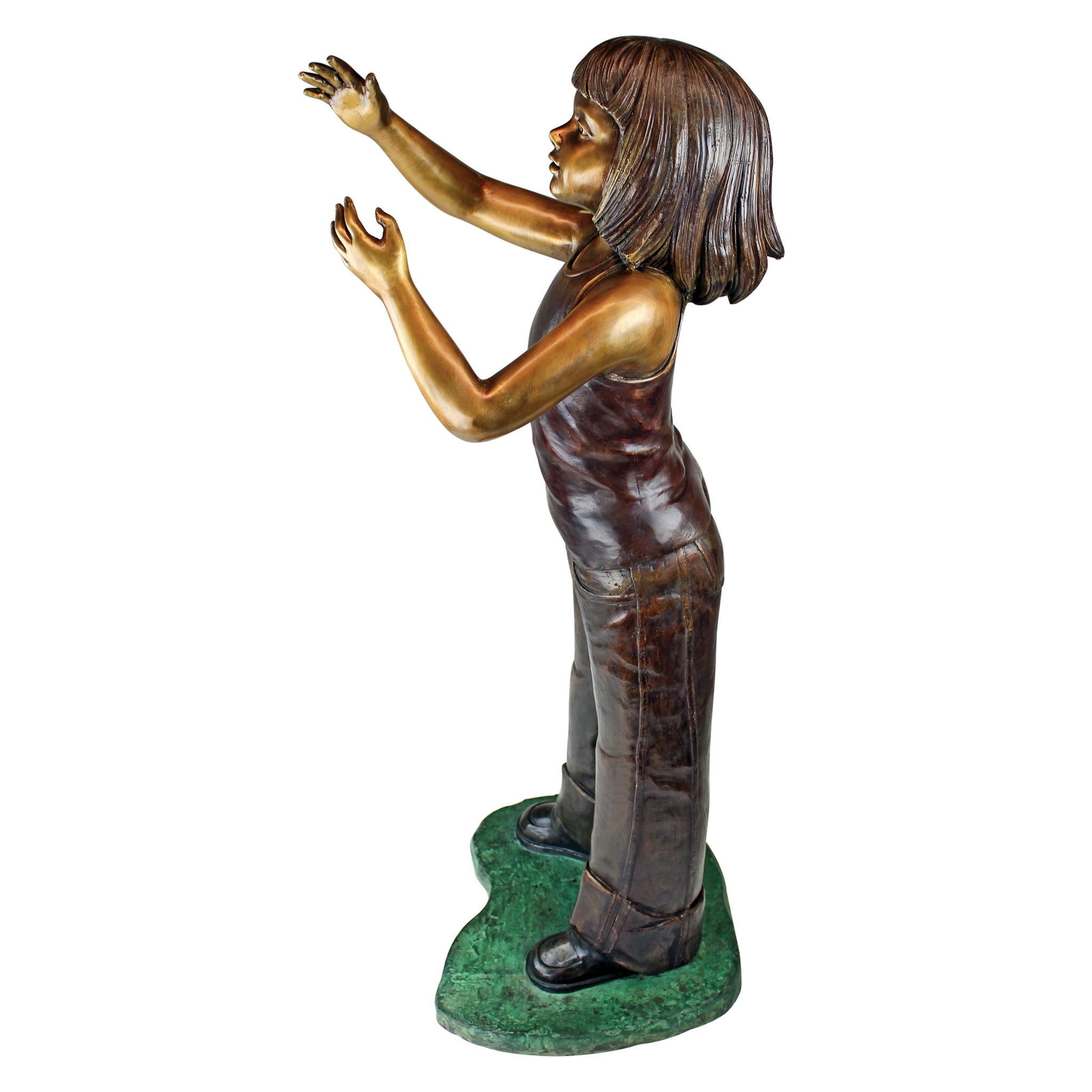 Toscano - Preening Equestrian Girl Garden Statue