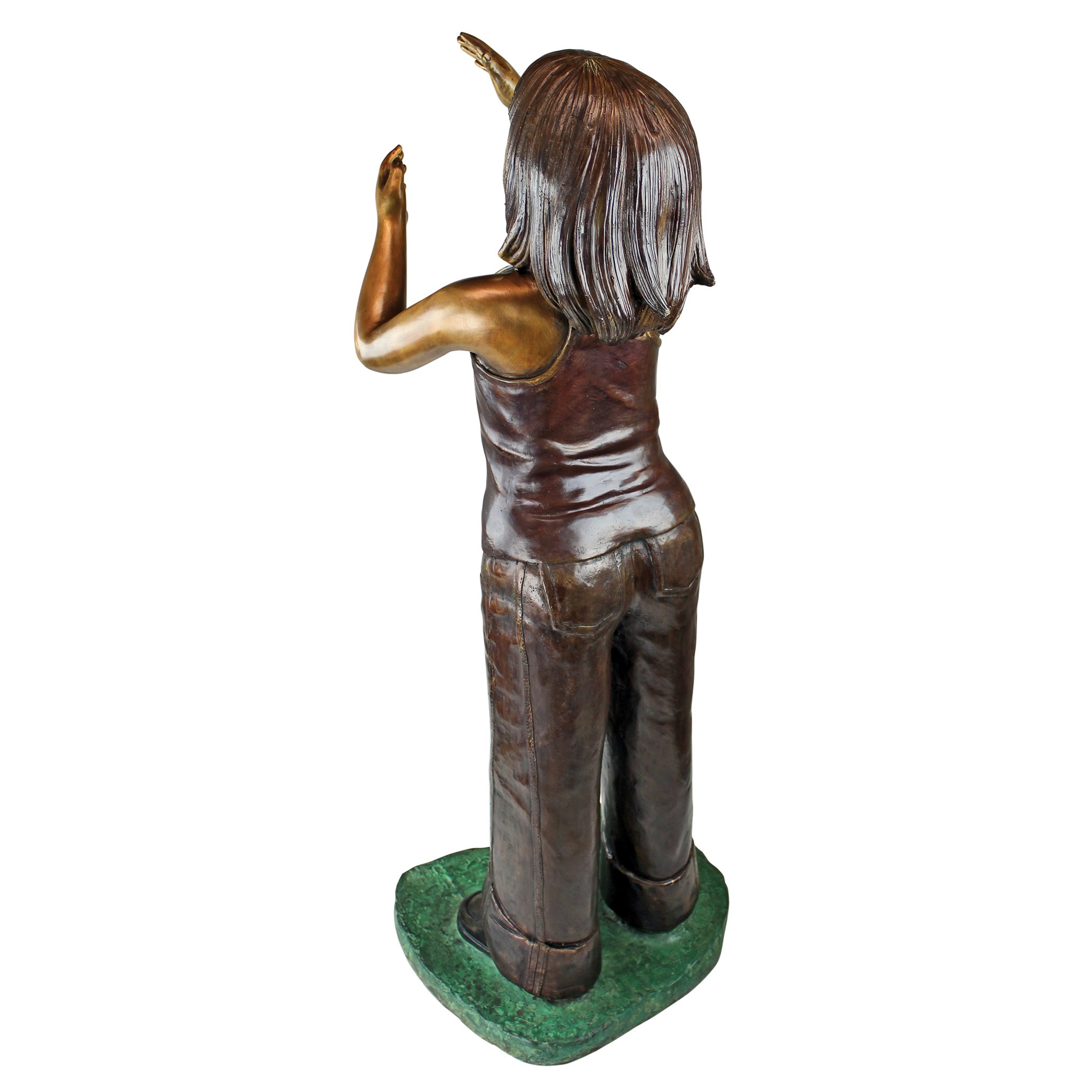 Toscano - Preening Equestrian Girl Garden Statue