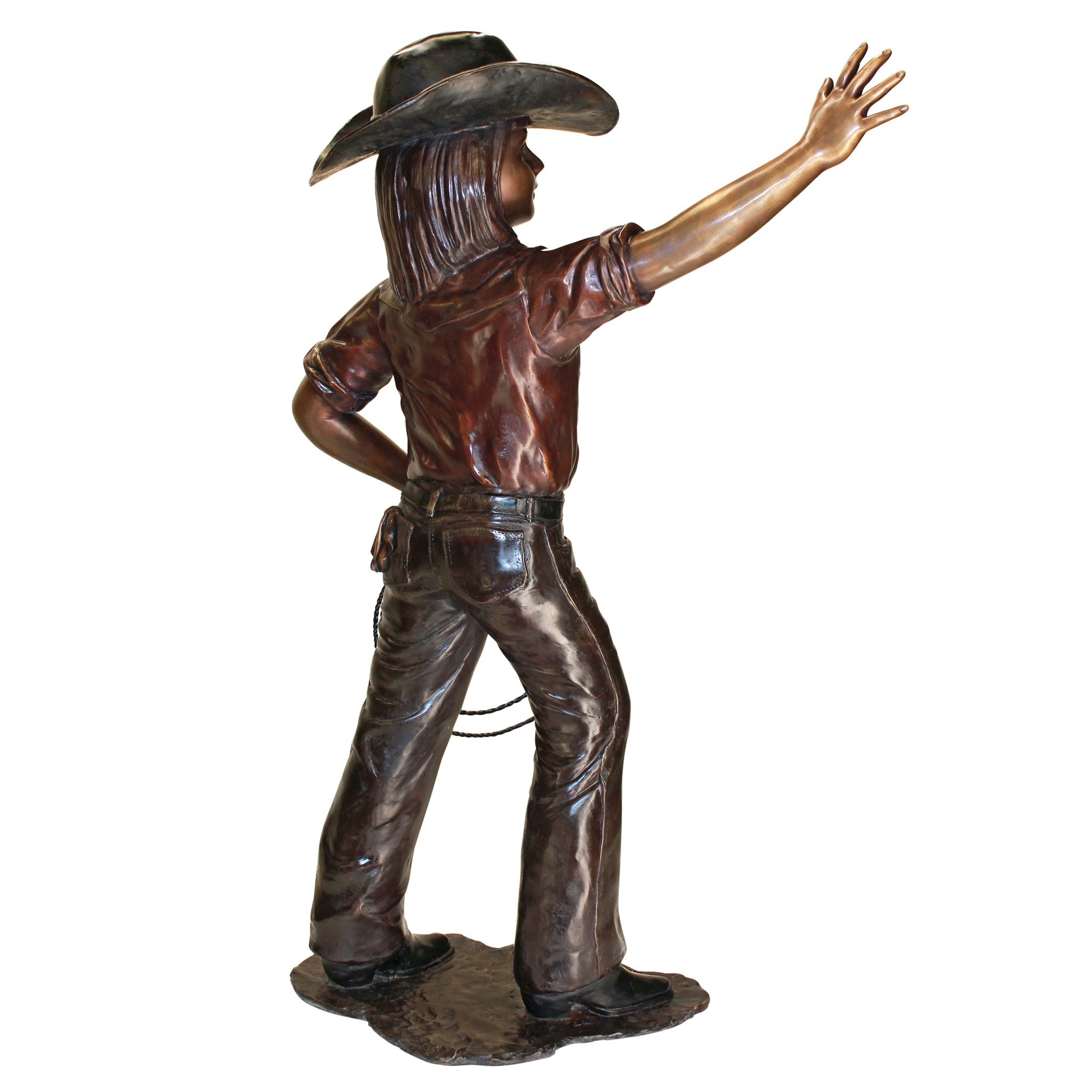 Toscano - Rodeo Dreams Cowgirl Garden Statue