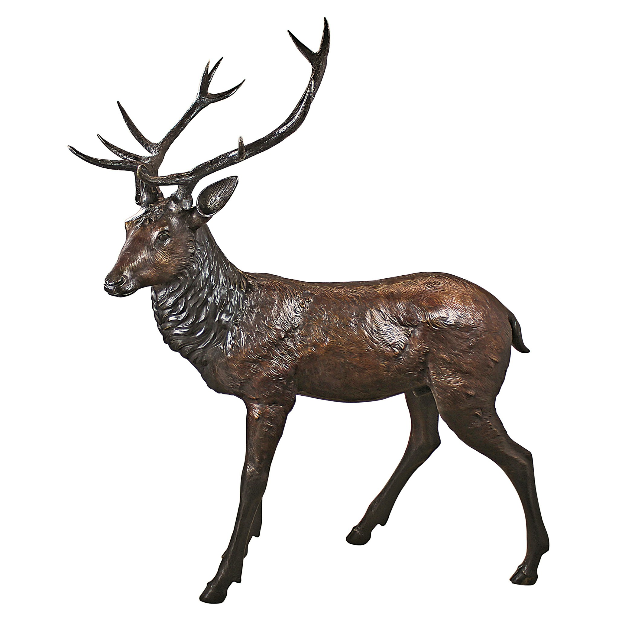 Toscano - Standing Deer Buck Garden Statue