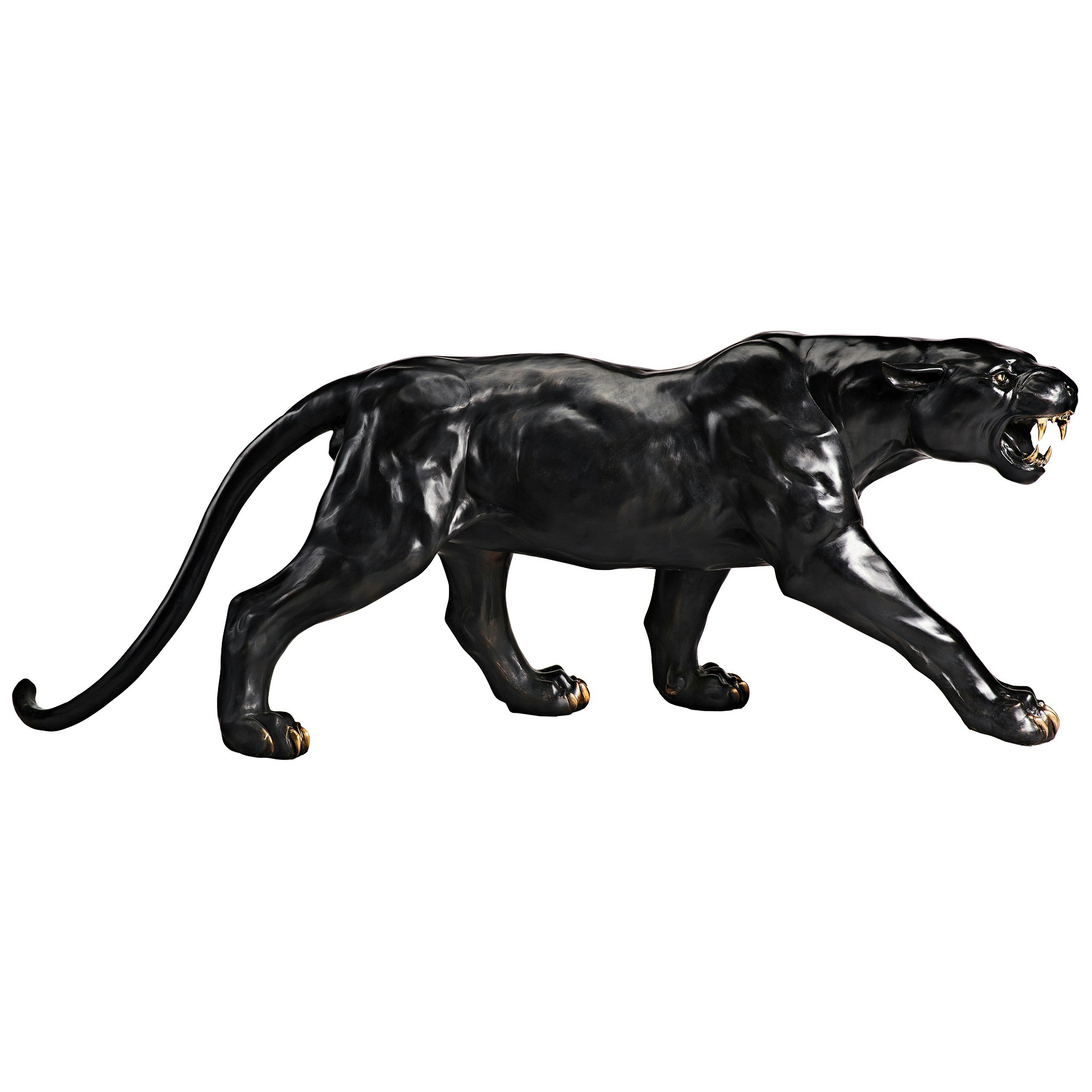 Toscano - Panther Predator Black Jaguar Garden Statue