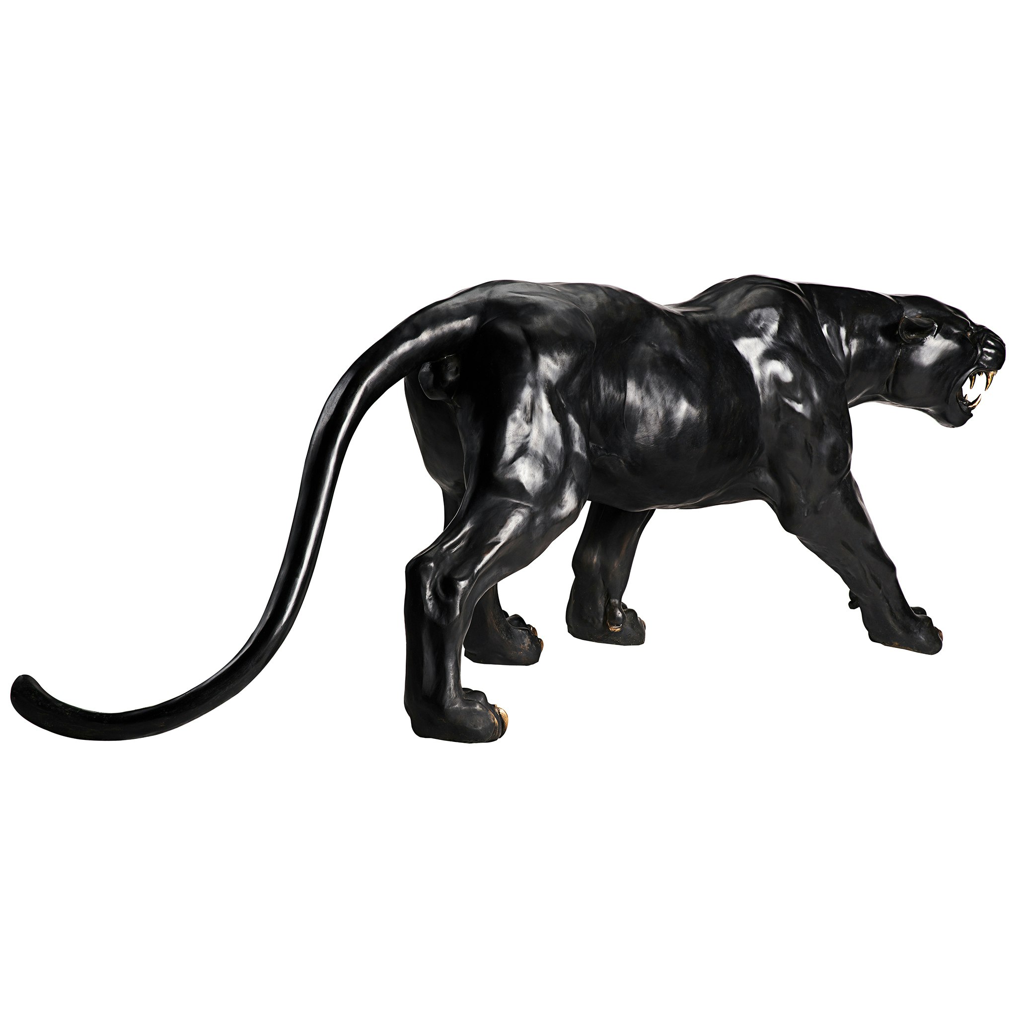 Toscano - Panther Predator Black Jaguar Garden Statue