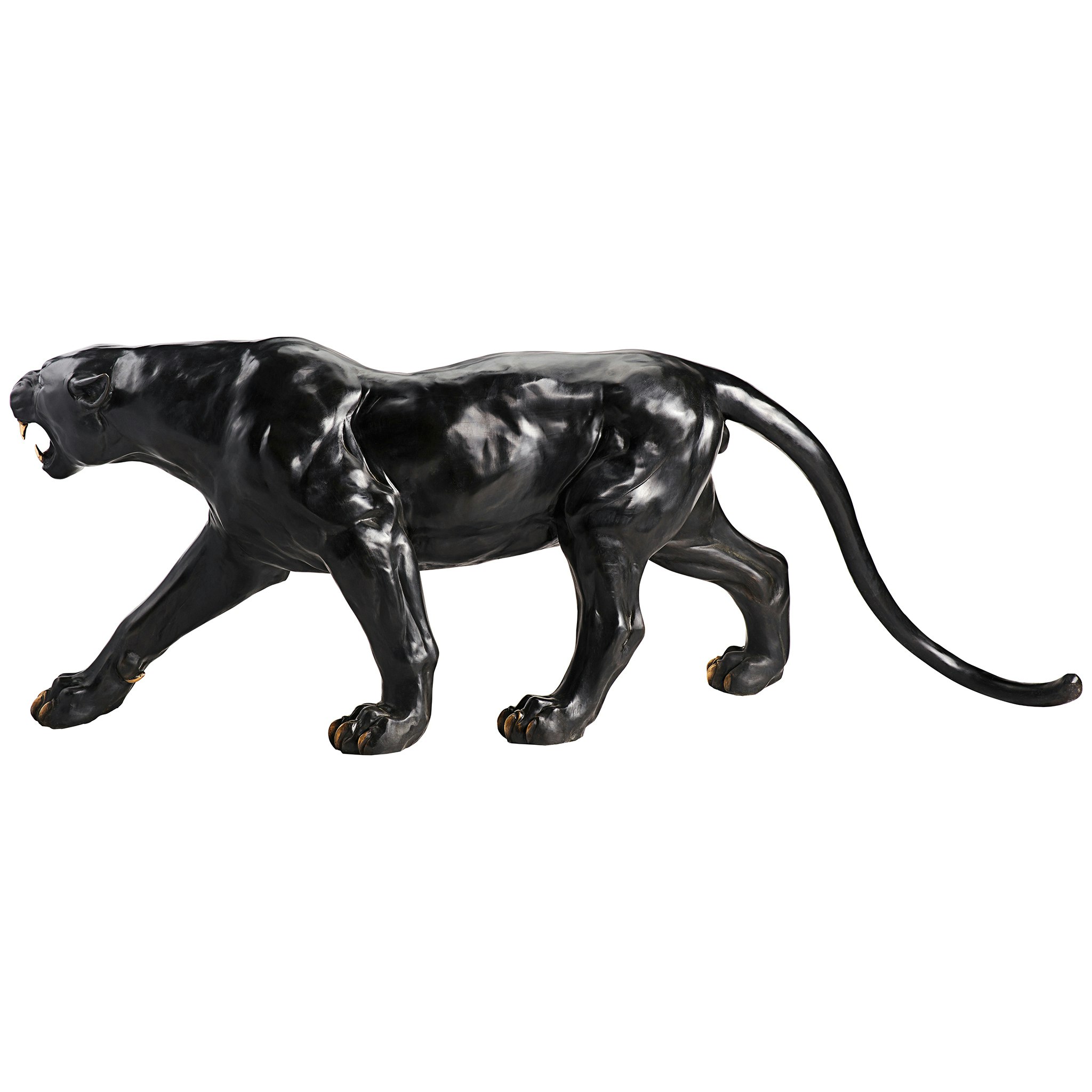 Toscano - Panther Predator Black Jaguar Garden Statue