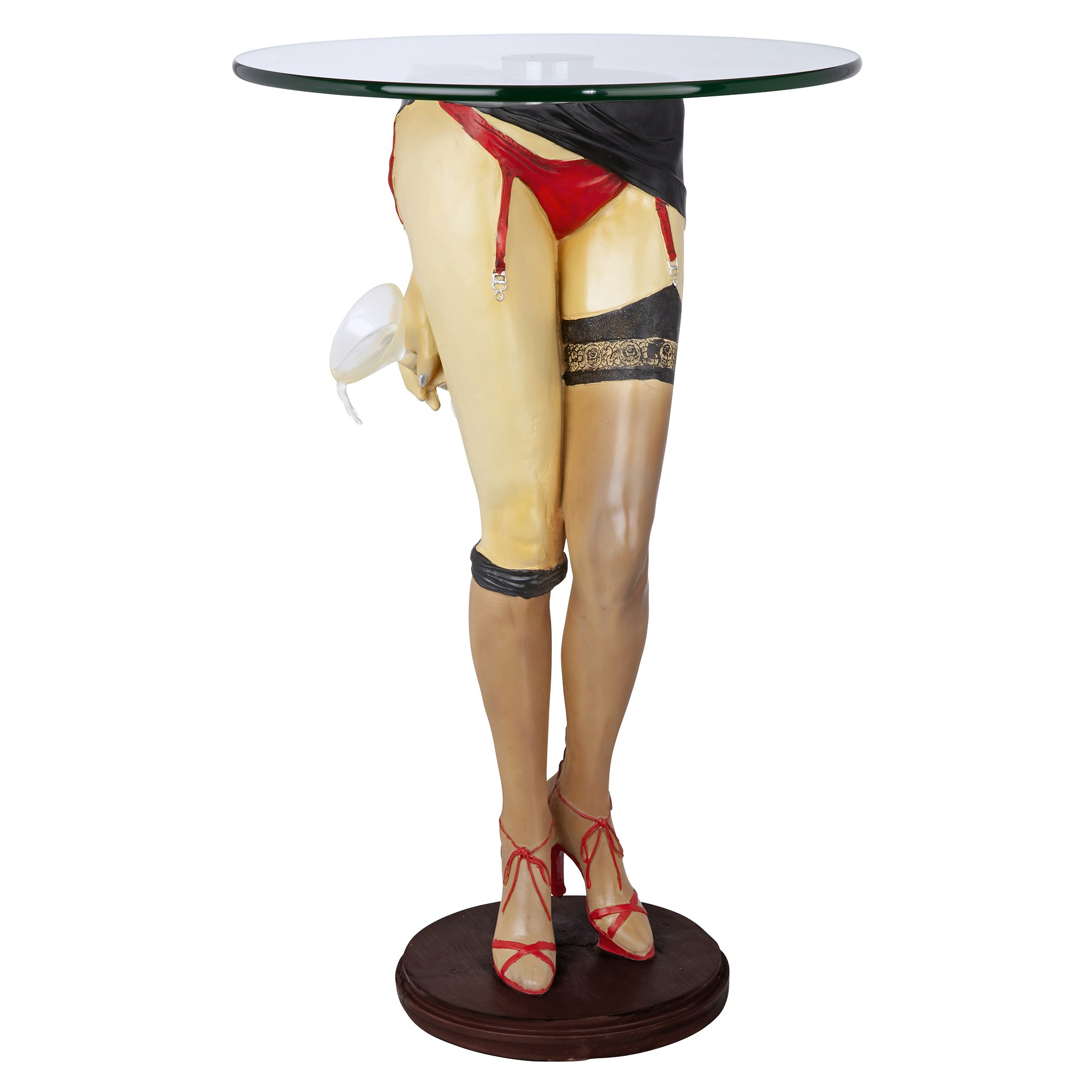 Toscano - Babette Sexy Lady Sculptural Table in Designer Resin