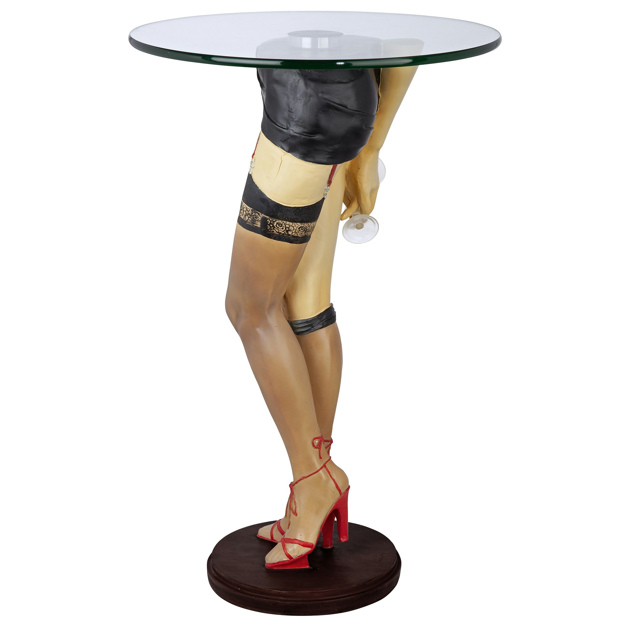 Toscano - Babette Sexy Lady Sculptural Table in Designer Resin