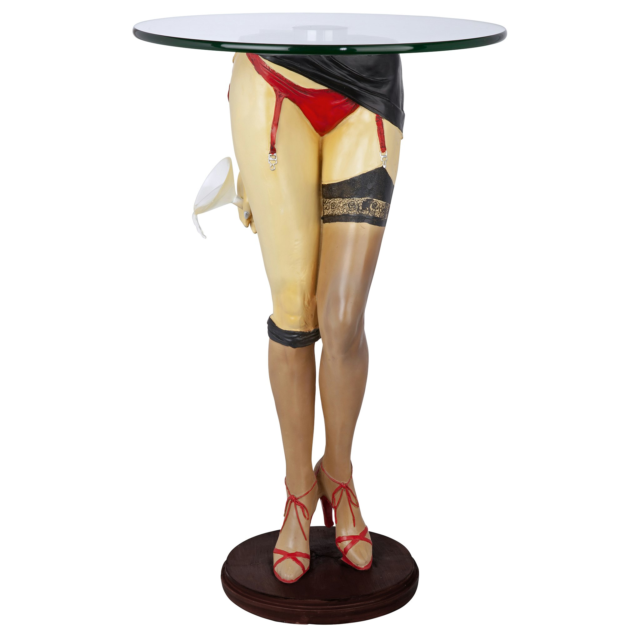 Toscano - Babette Sexy Lady Sculptural Table in Designer Resin