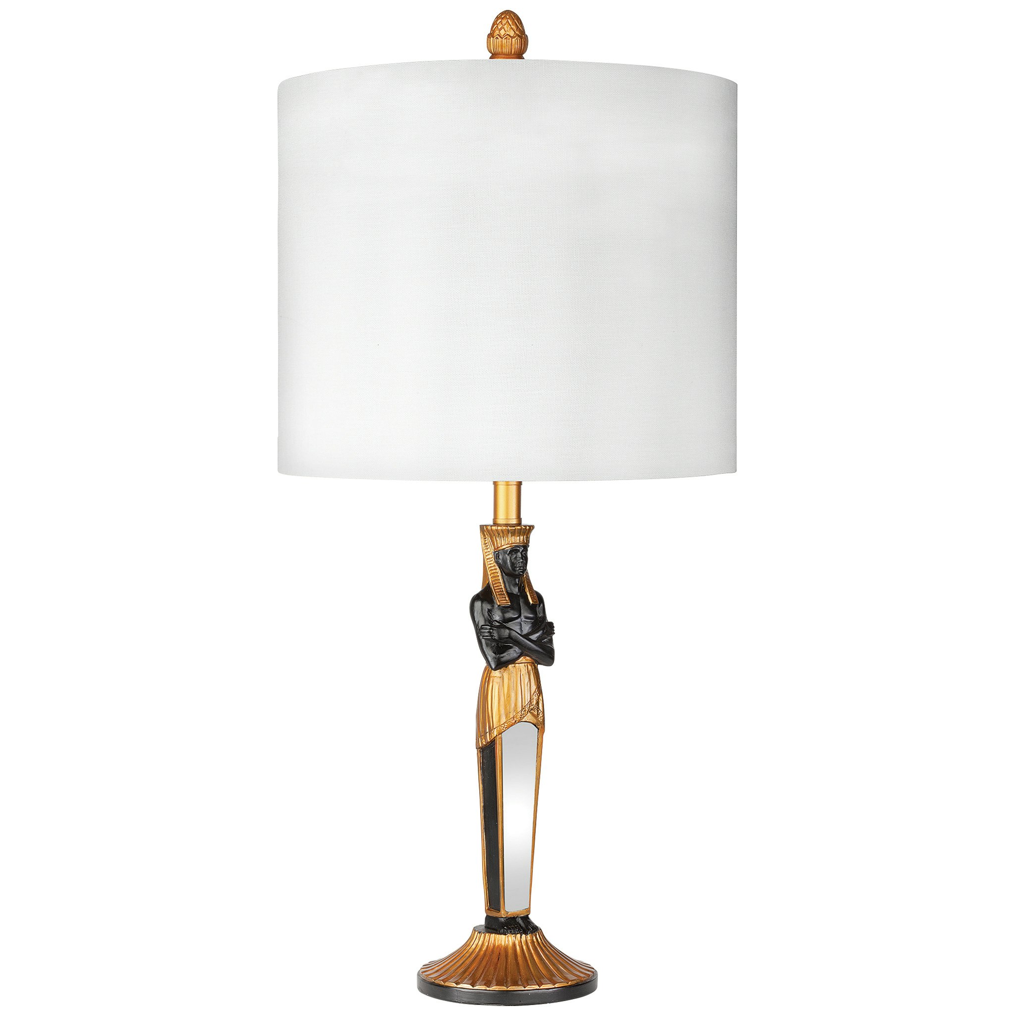 Toscano - Servant to the Egyptian Pharaoh Table Lamp — Black/Gold, Designer Resin