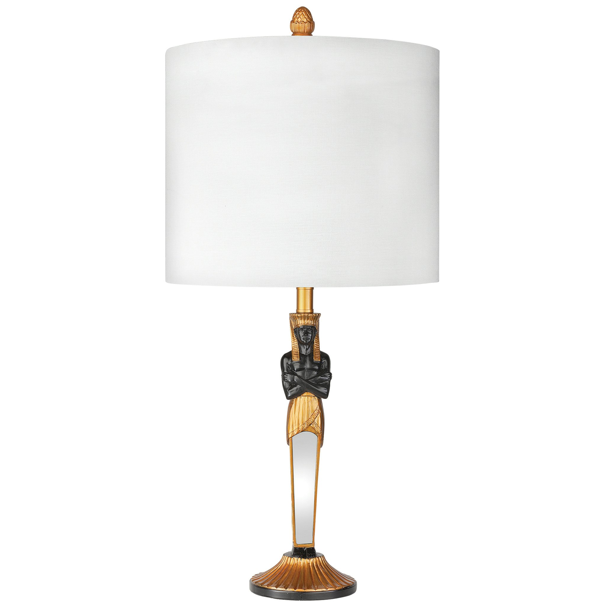 Toscano - Servant to the Egyptian Pharaoh Table Lamp — Black/Gold, Designer Resin