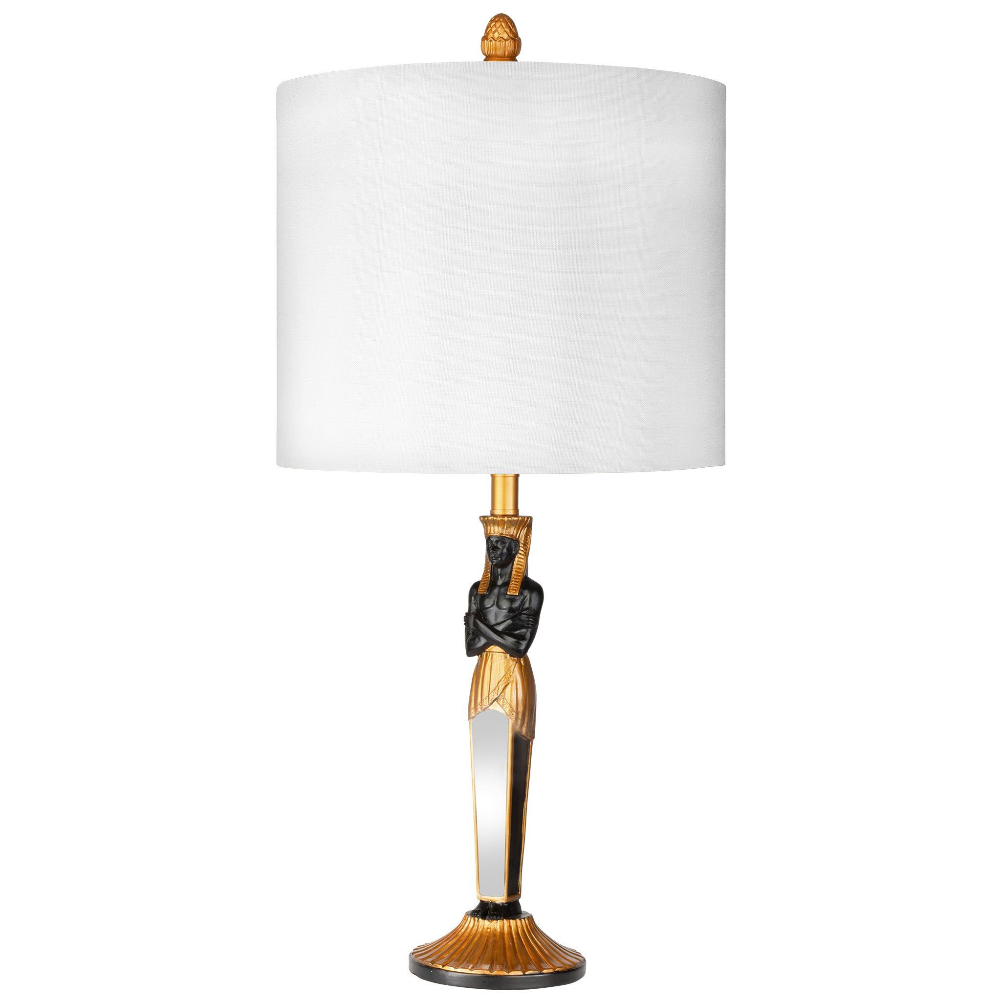 Toscano - Servant to the Egyptian Pharaoh Table Lamp — Black/Gold, Designer Resin