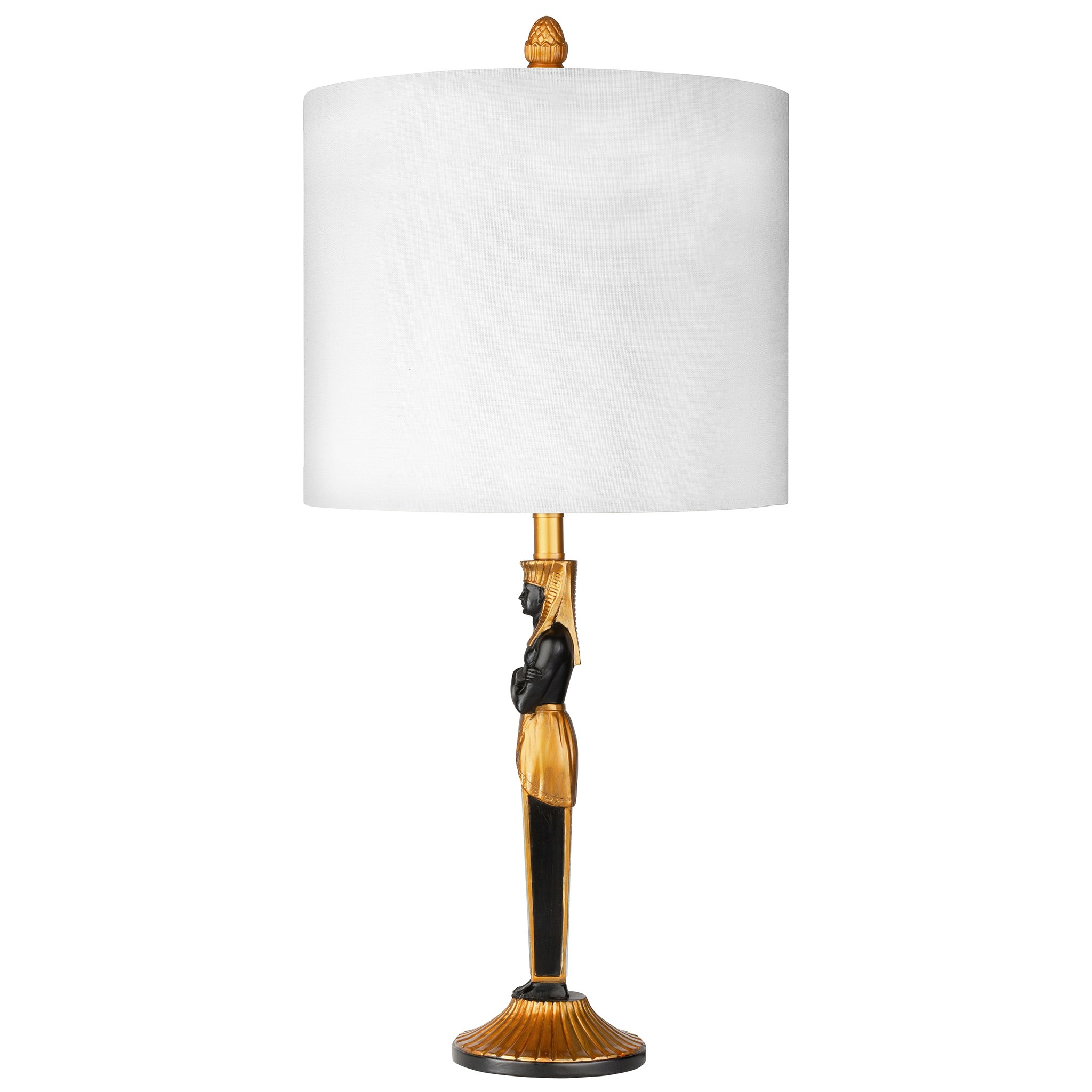 Toscano - Servant to the Egyptian Pharaoh Table Lamp — Black/Gold, Designer Resin