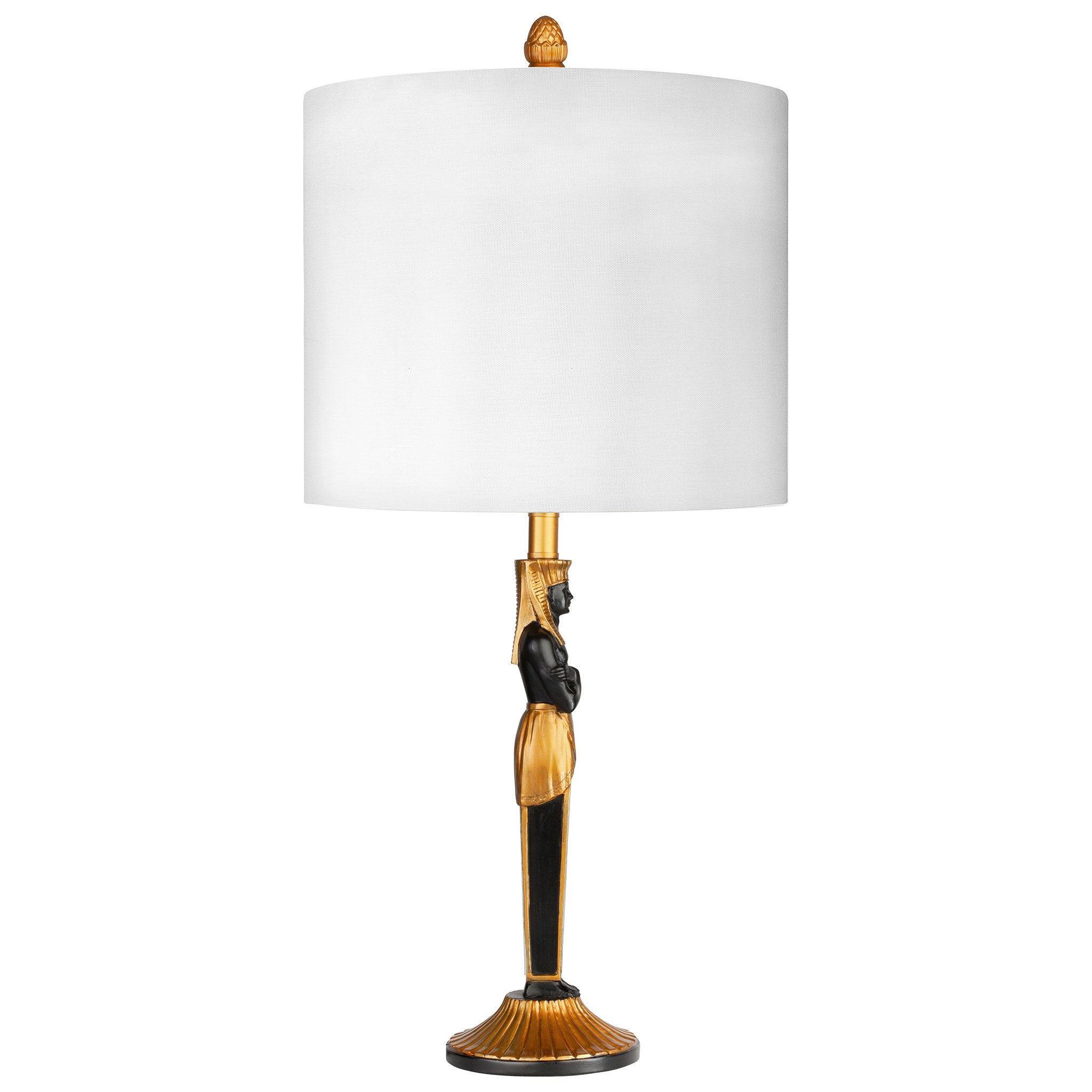 Toscano - Servant to the Egyptian Pharaoh Table Lamp — Black/Gold, Designer Resin