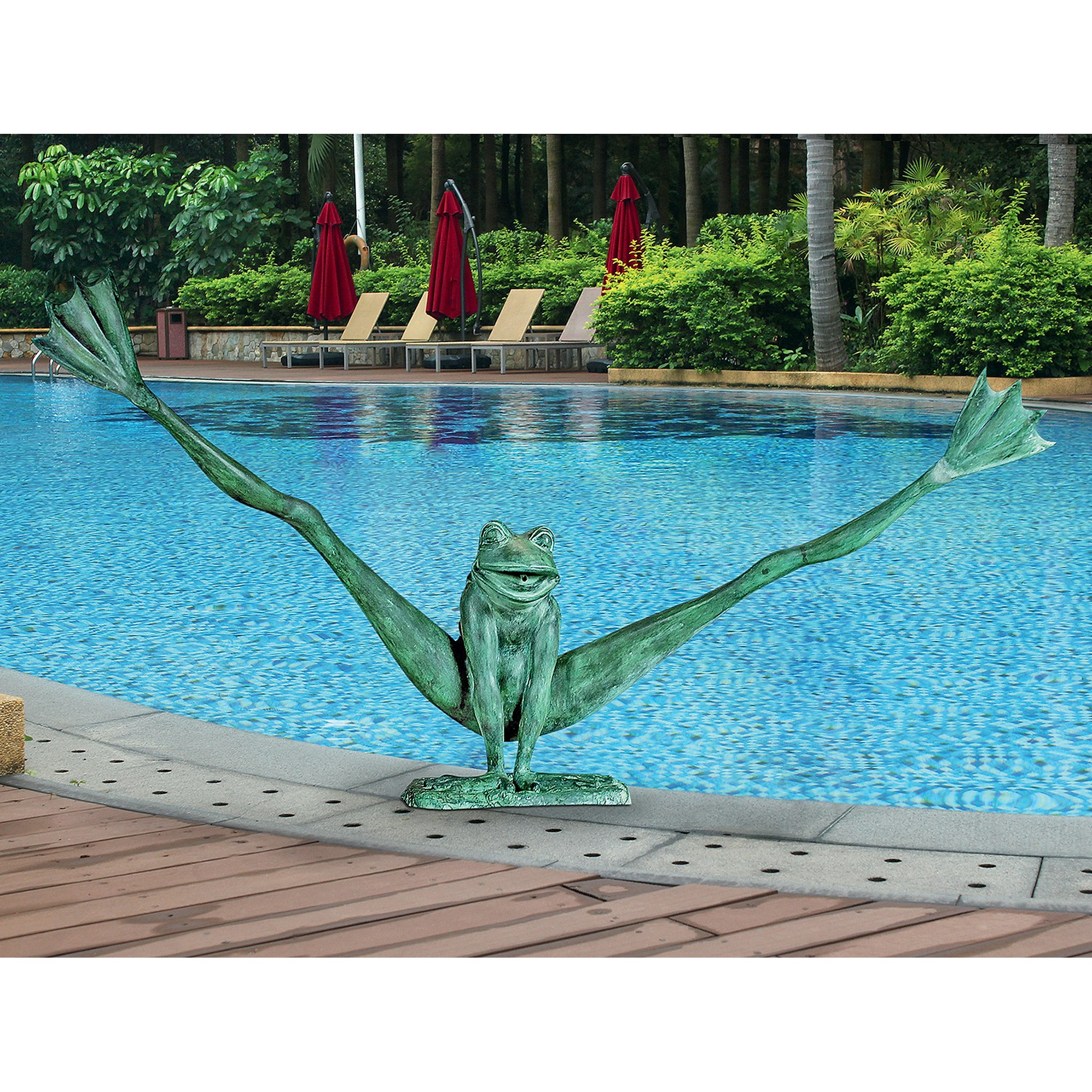 Toscano - Crazy Legs Leap Frog Garden Statue