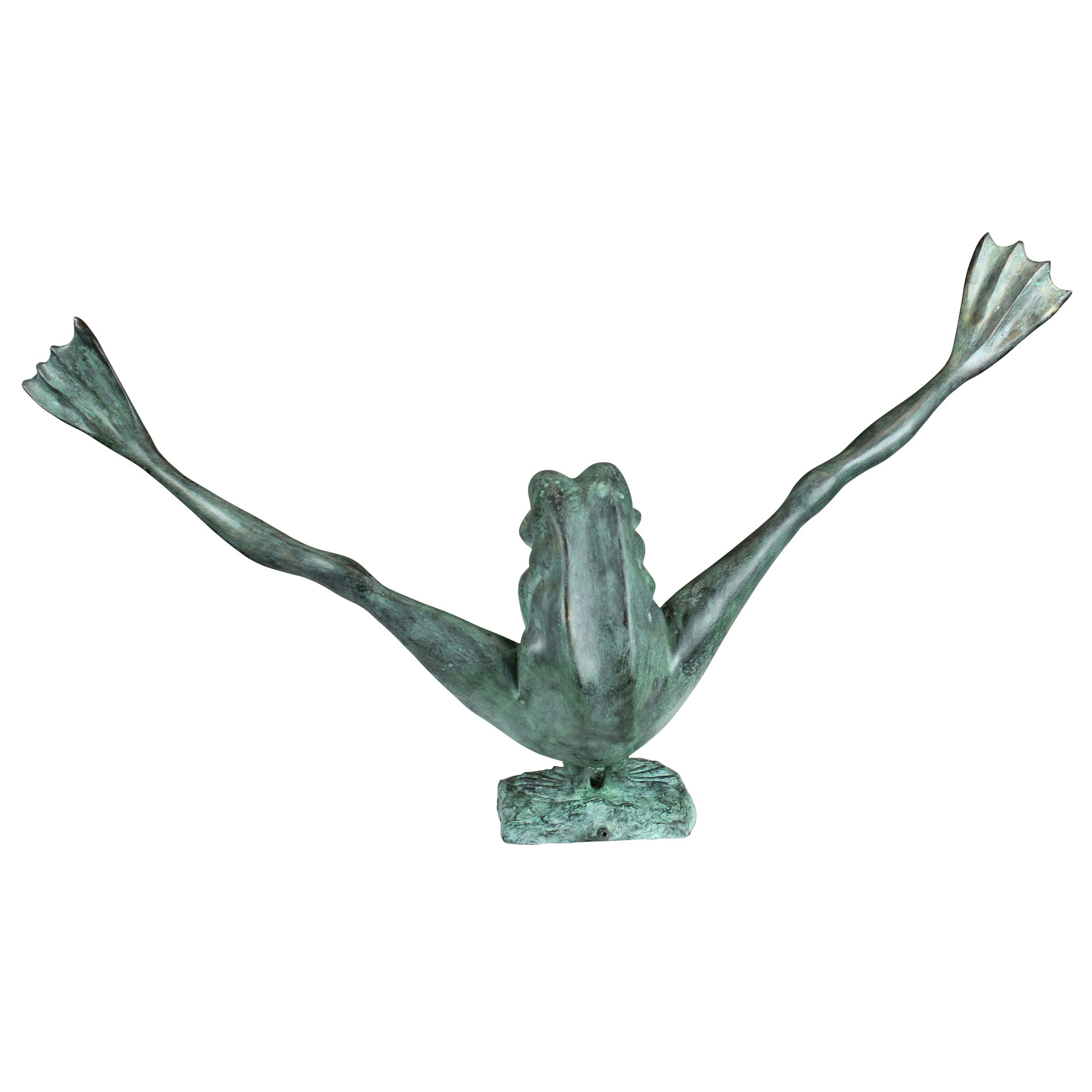 Toscano Crazy Legs Leap Frog Garden Statue - Large