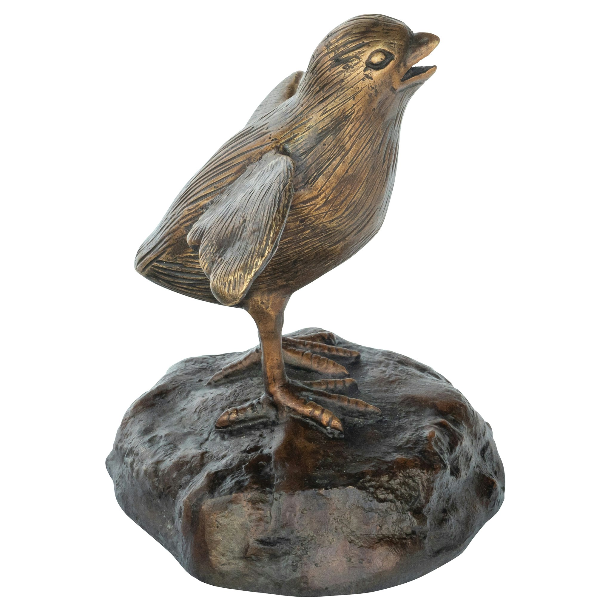 Toscano California Quail Solid Garden Statue - Single Baby